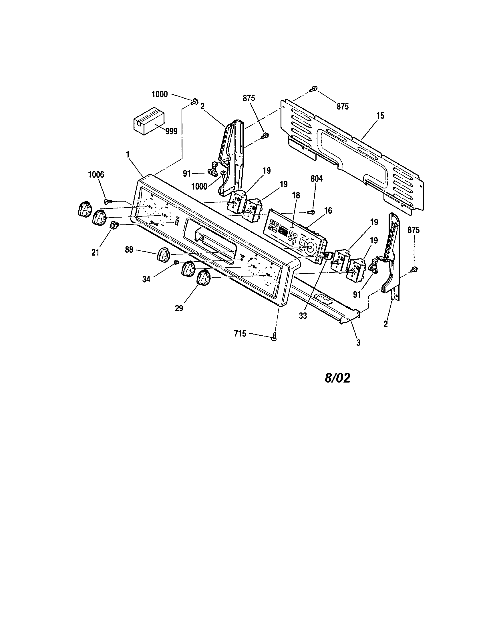 Kenmore 91193601002 backguard diagram