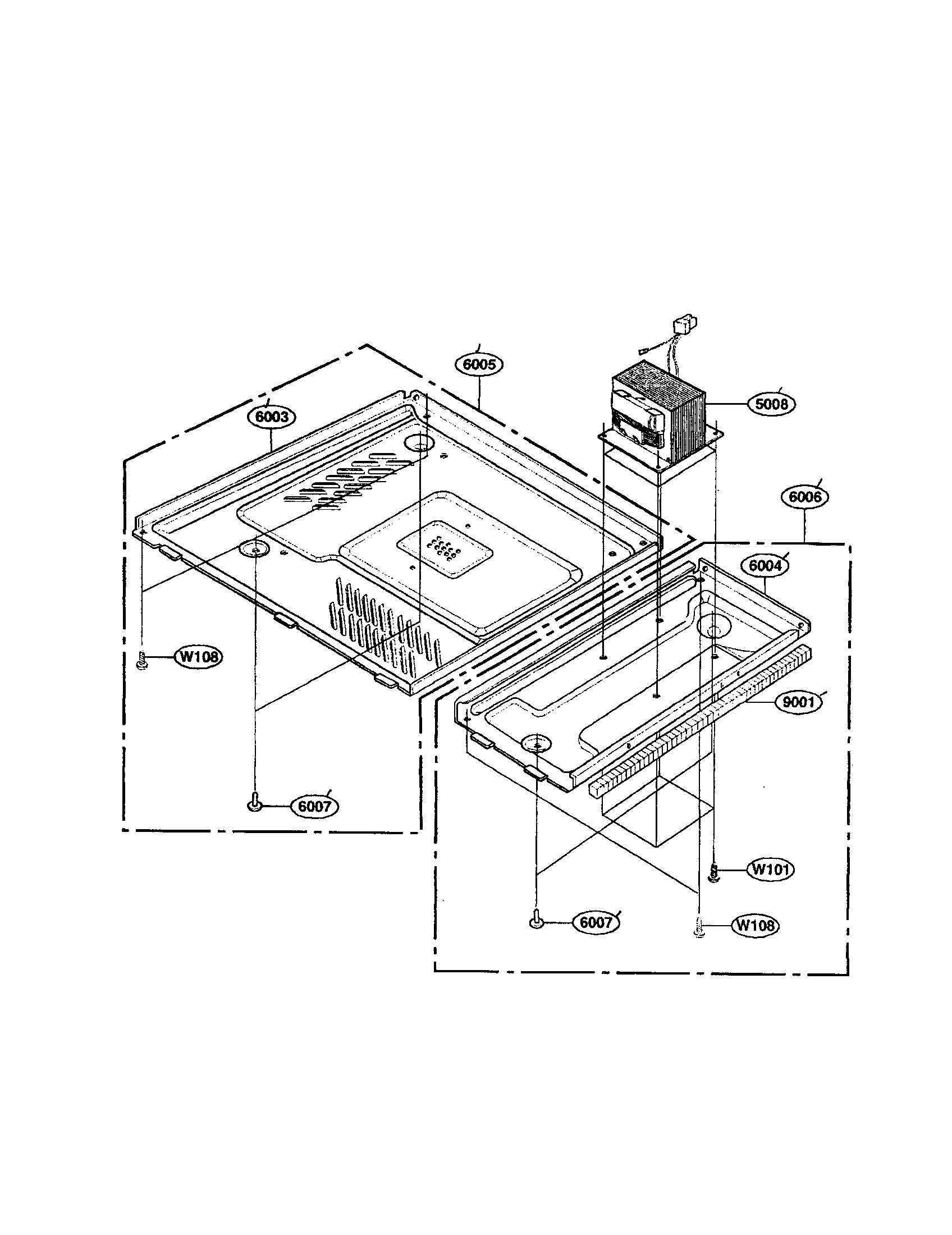 Kenmore 72162463200 base plate diagram