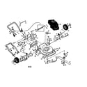 Craftsman 917378311 engine/handle/deck diagram
