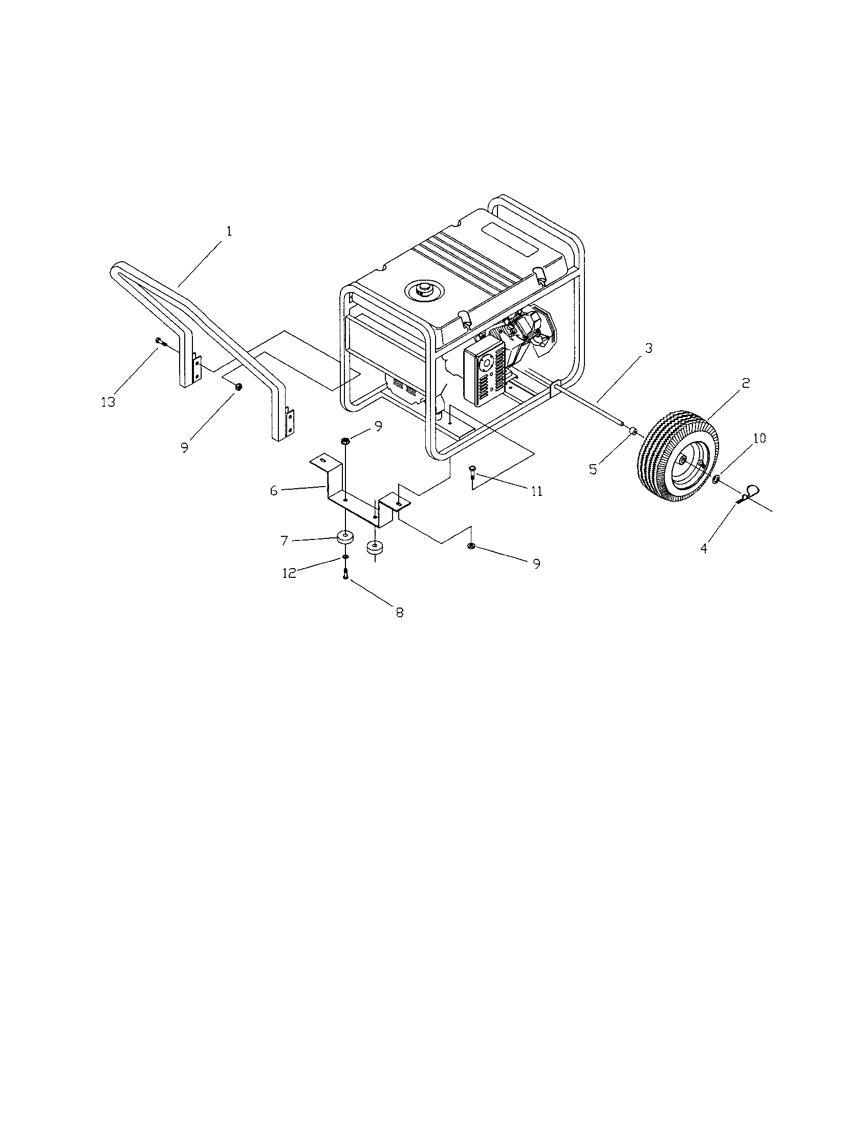 Craftsman 580327182 wheel kit diagram
