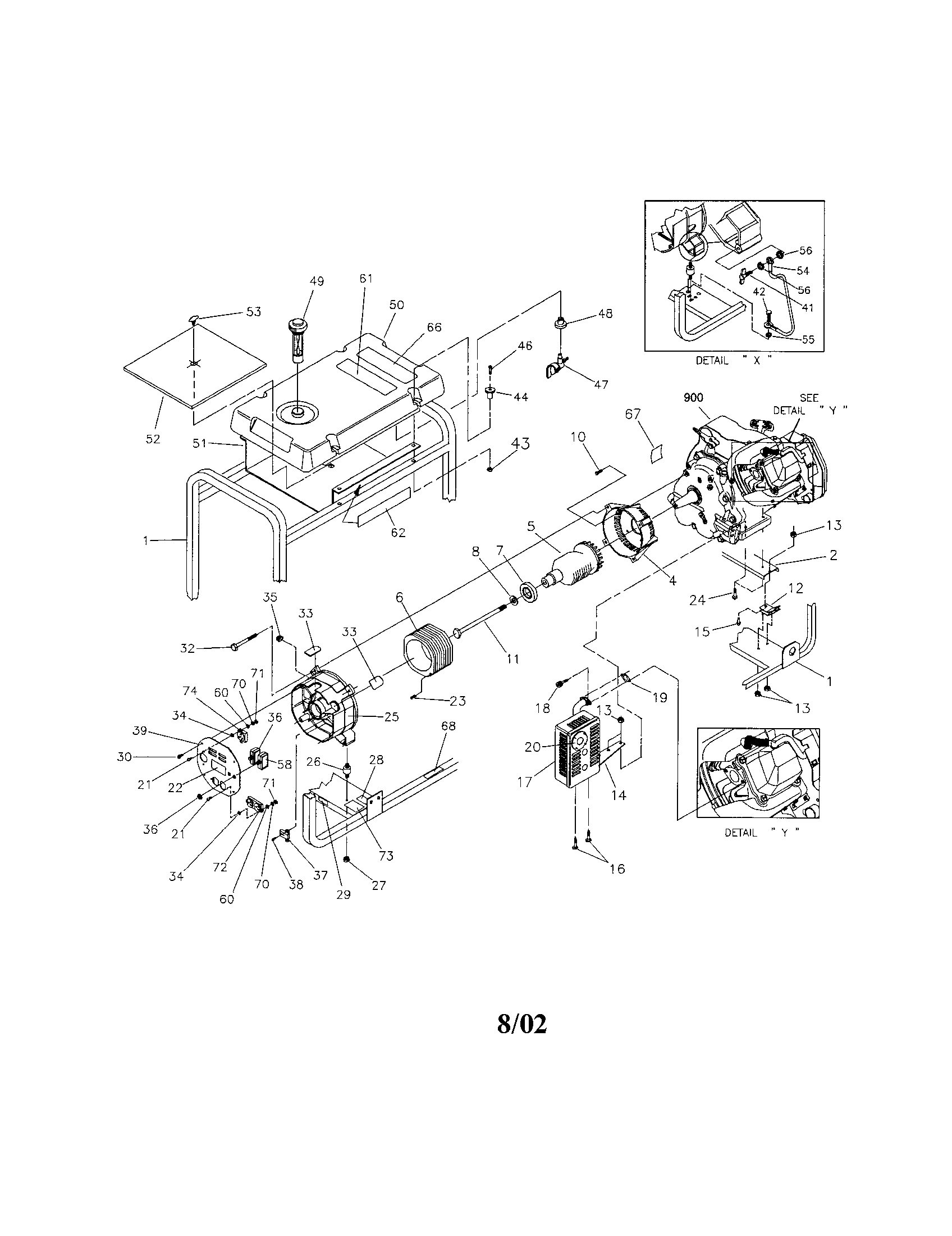 Craftsman 580327130 main unit diagram