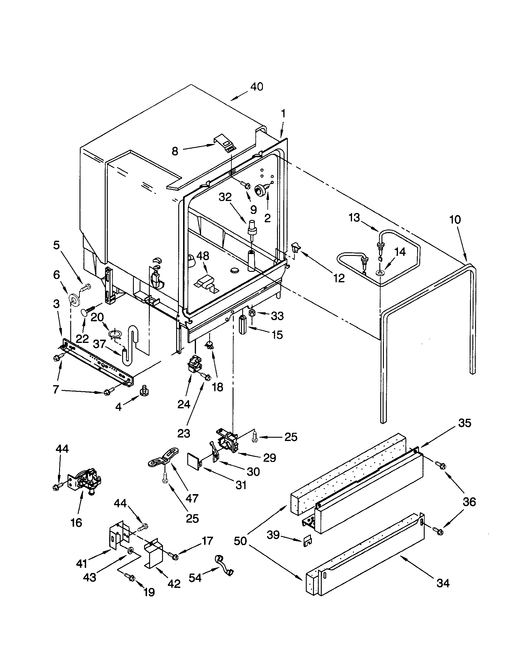 Kenmore 66515701891 tub assembly diagram