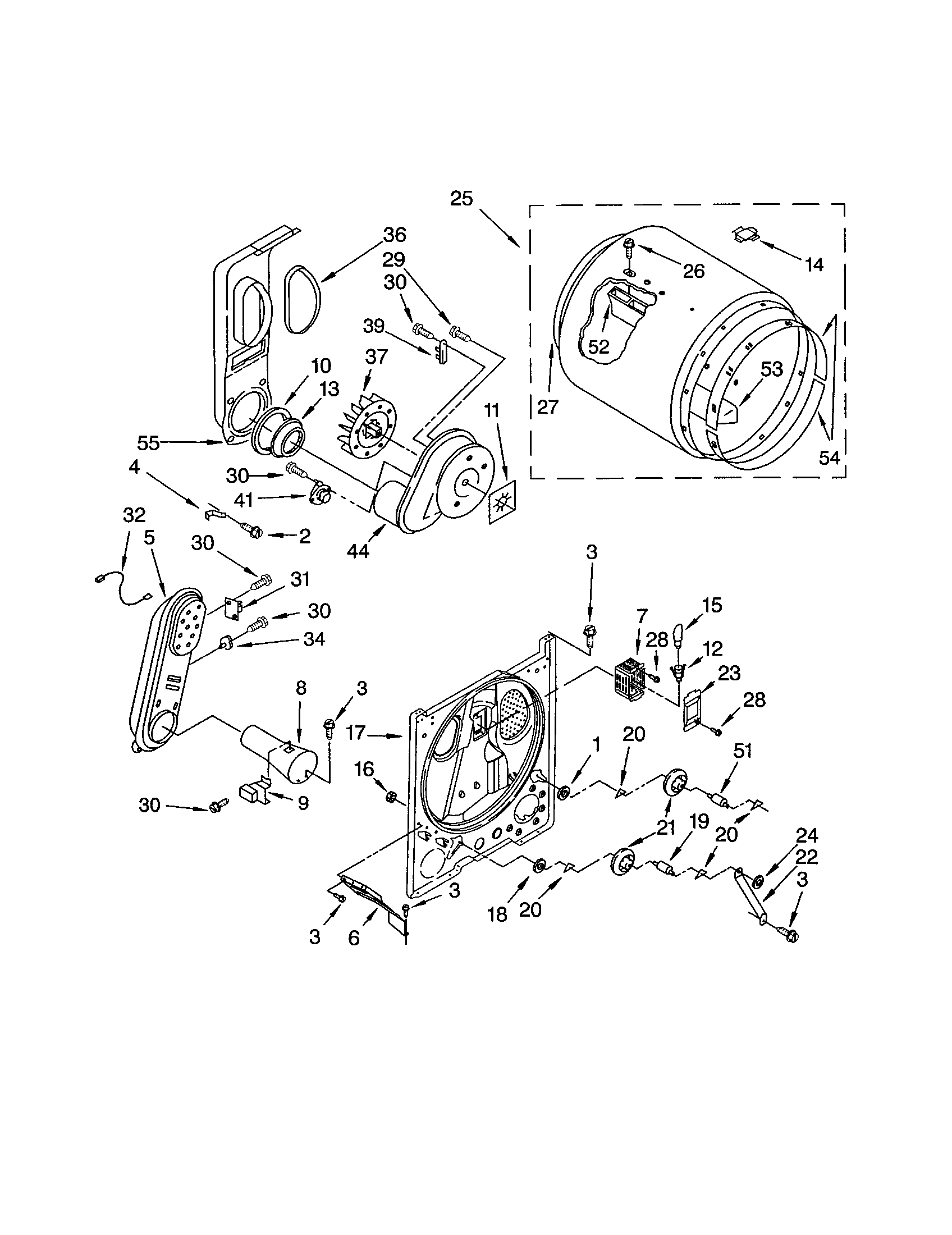 Kenmore 11072712101 bulkhead diagram
