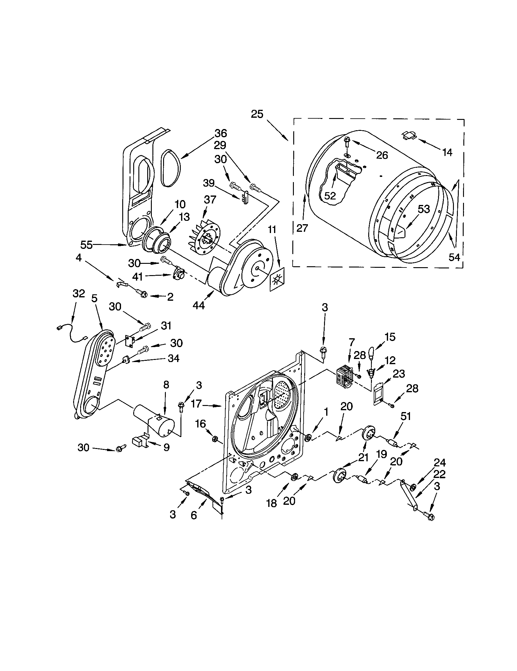 Kenmore 11072724101 bulkhead diagram