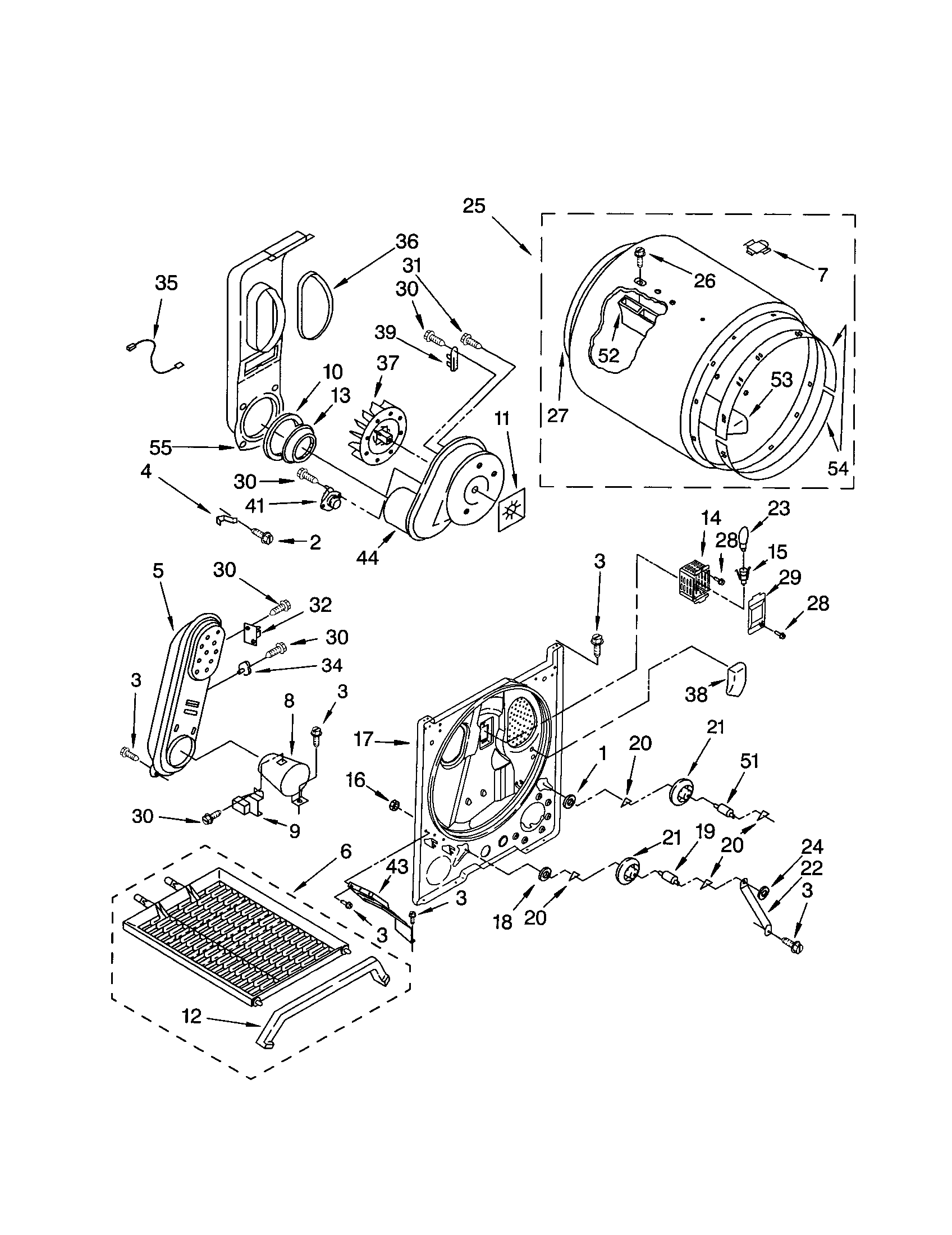 Kenmore 11072842101 bulkhead diagram