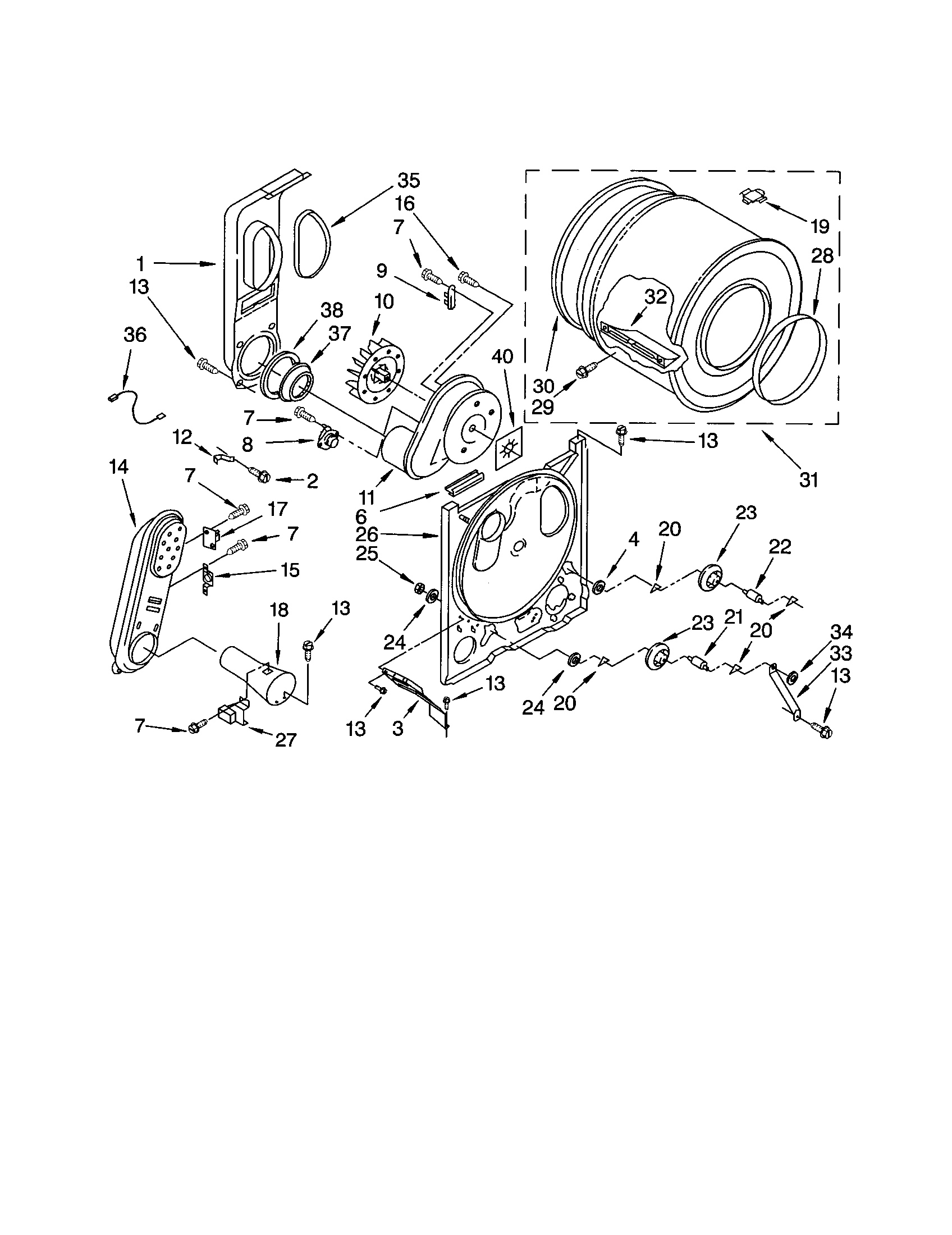 Kenmore 11073112100 bulkhead diagram
