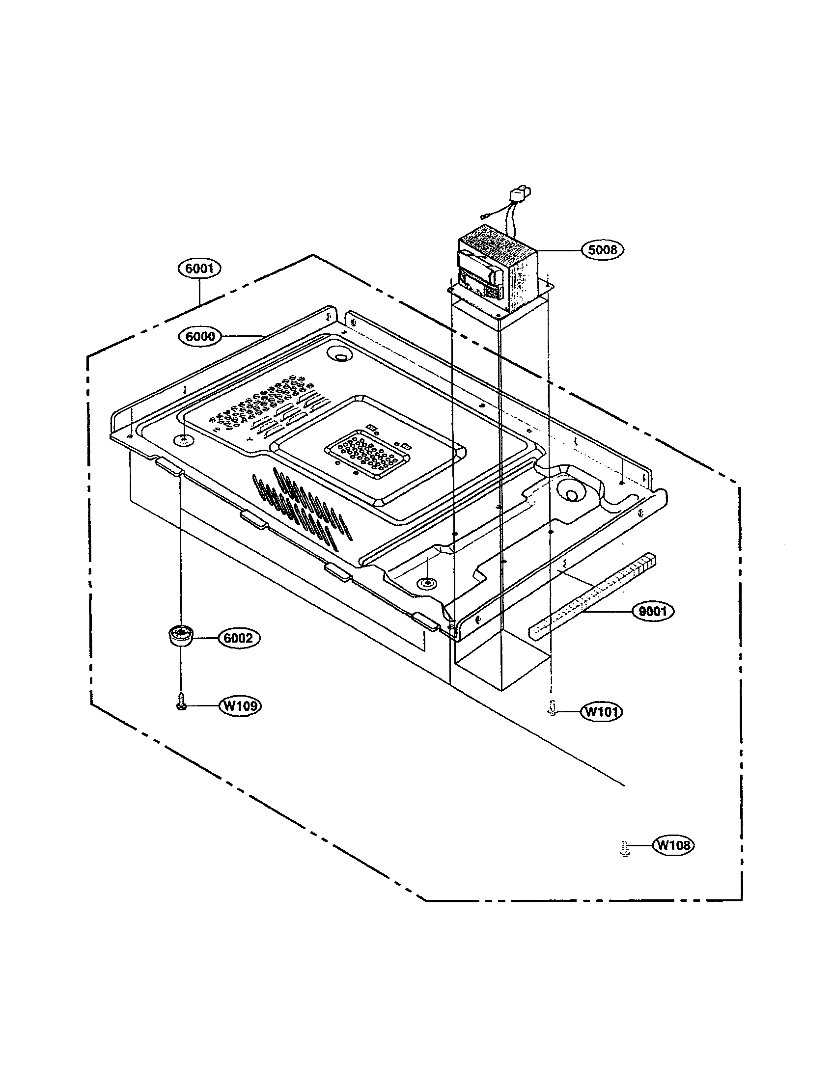 Kenmore 72162259200 base plate diagram