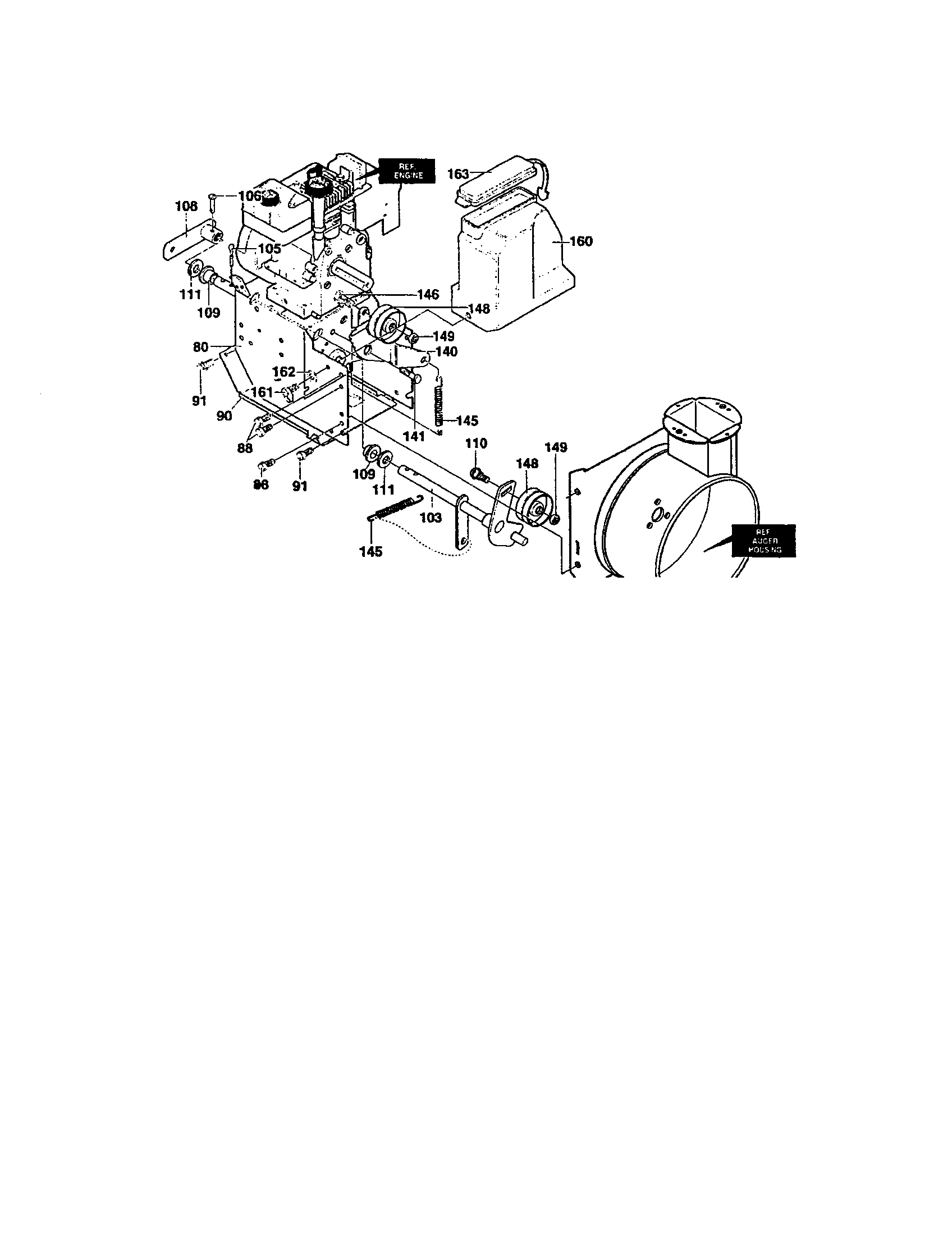 Craftsman 536881120 frame diagram