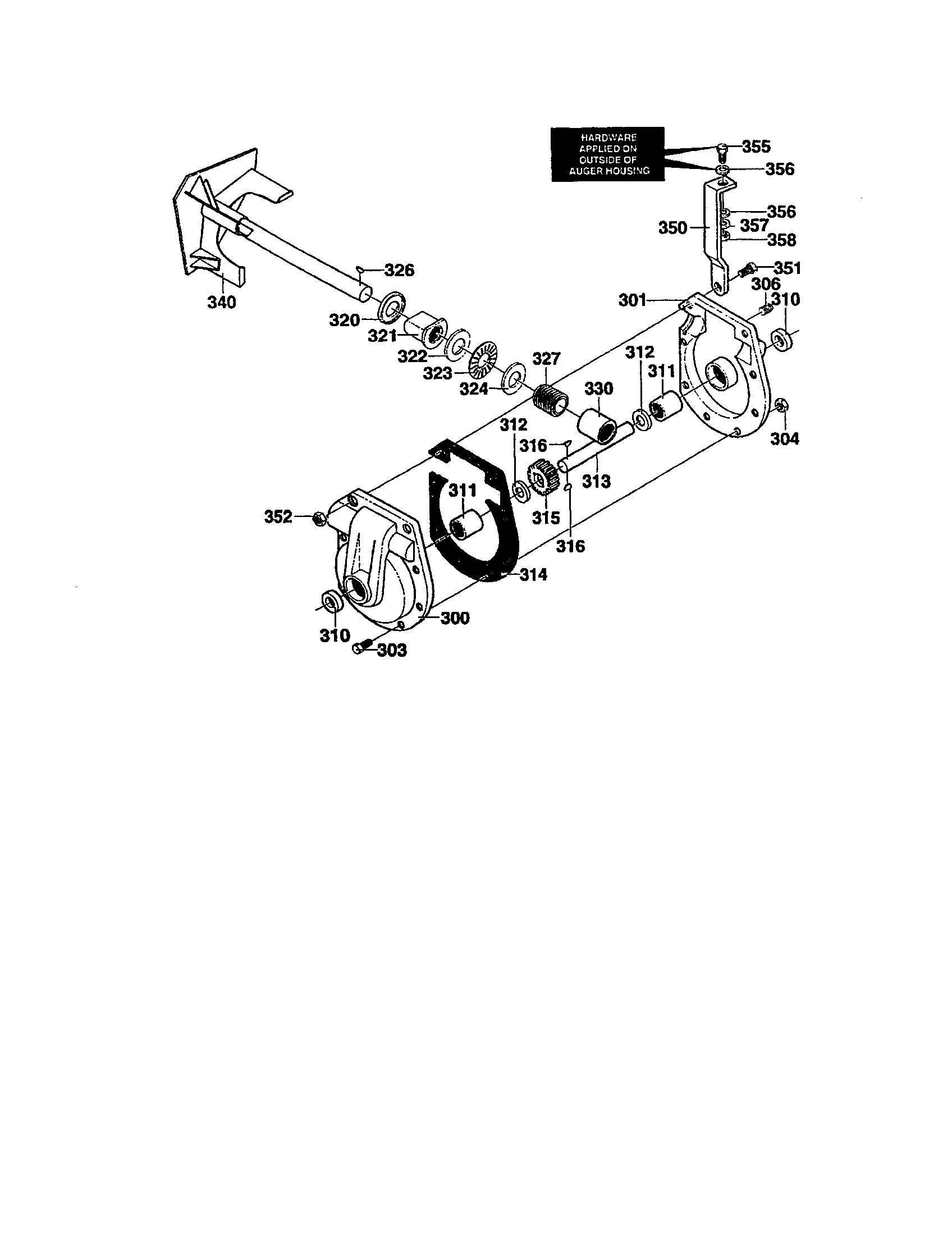 Craftsman 536881120 gear case diagram