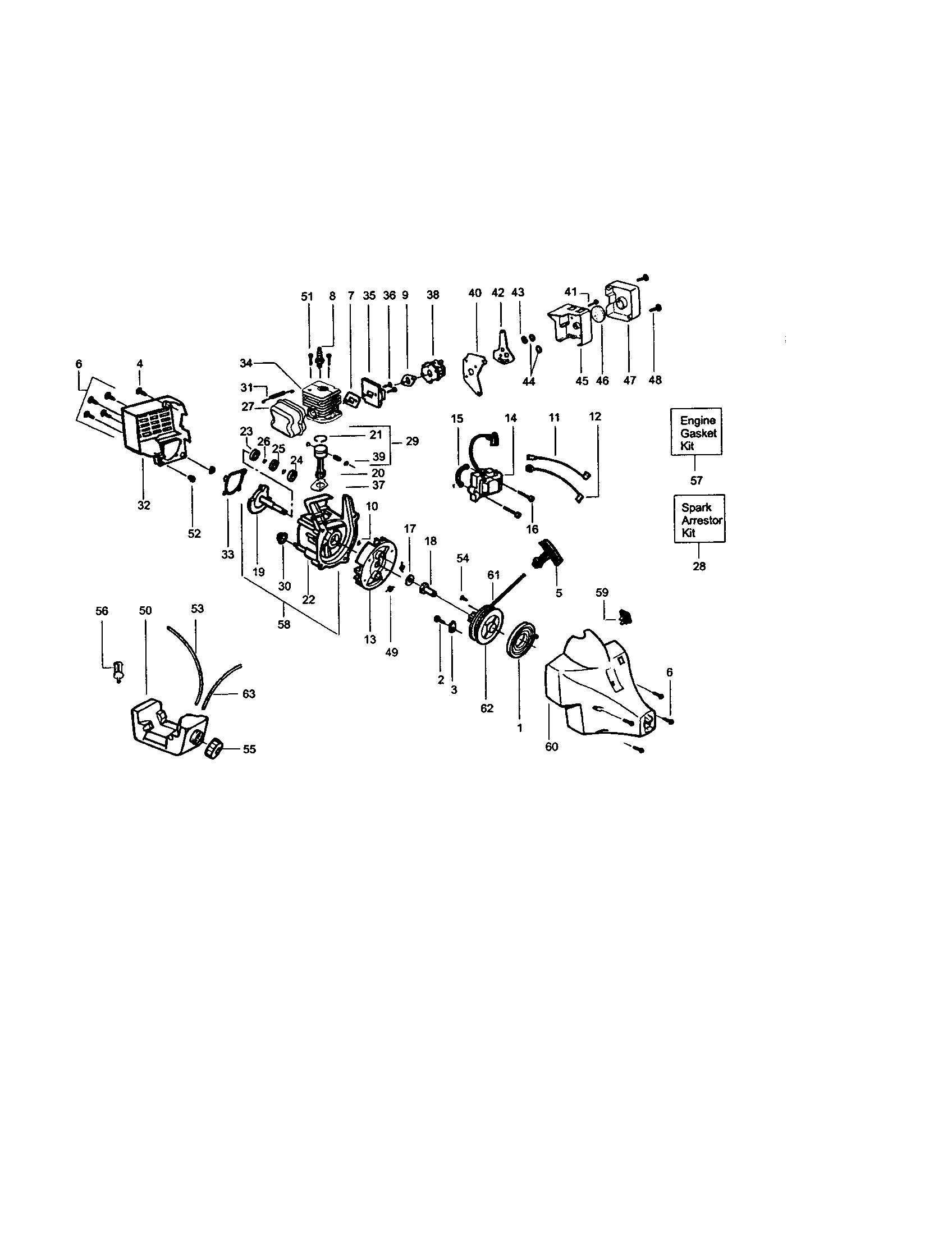 Craftsman 358796270 crankcase/crankshaft diagram