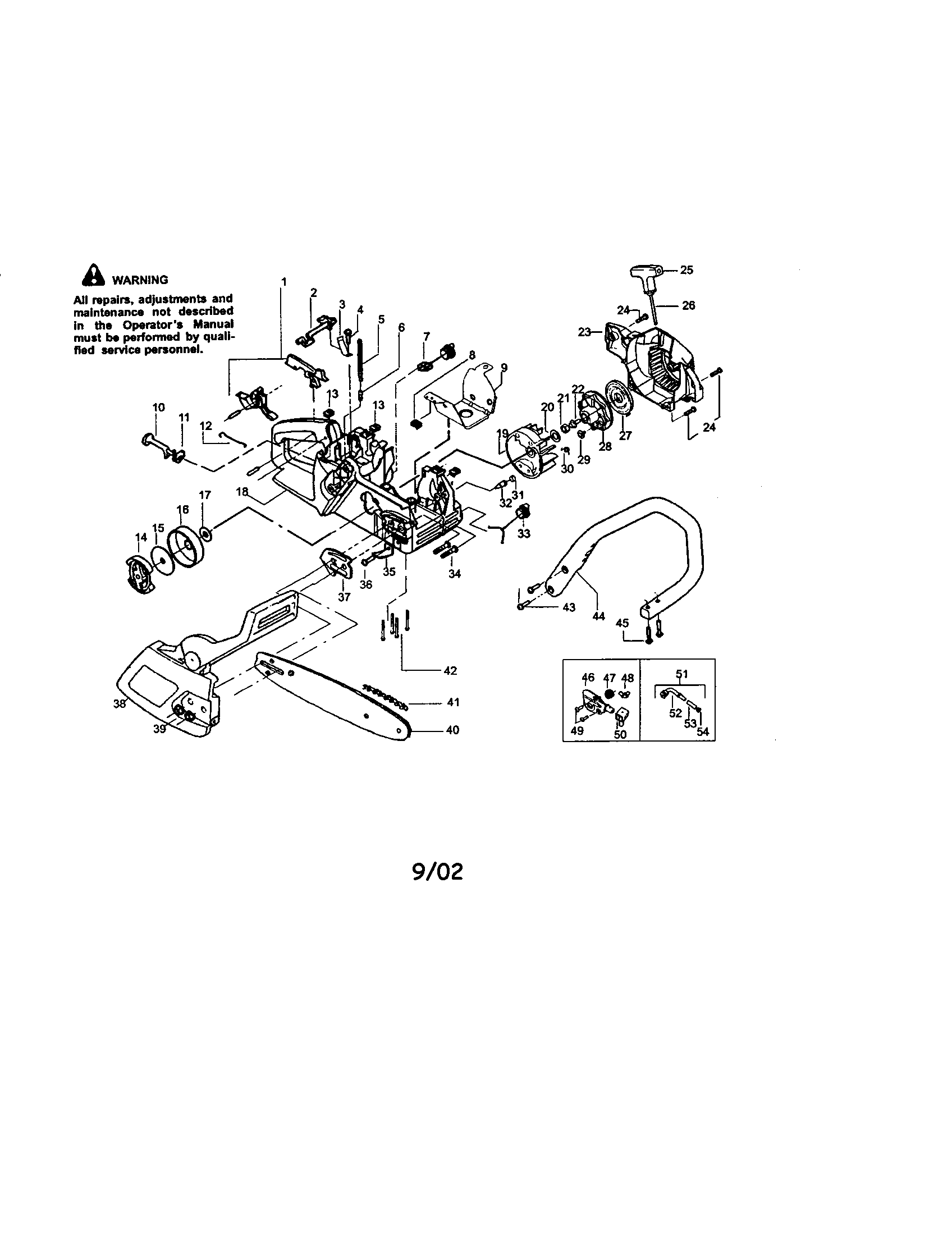 Craftsman 358360870 chassis/bar/hanle diagram