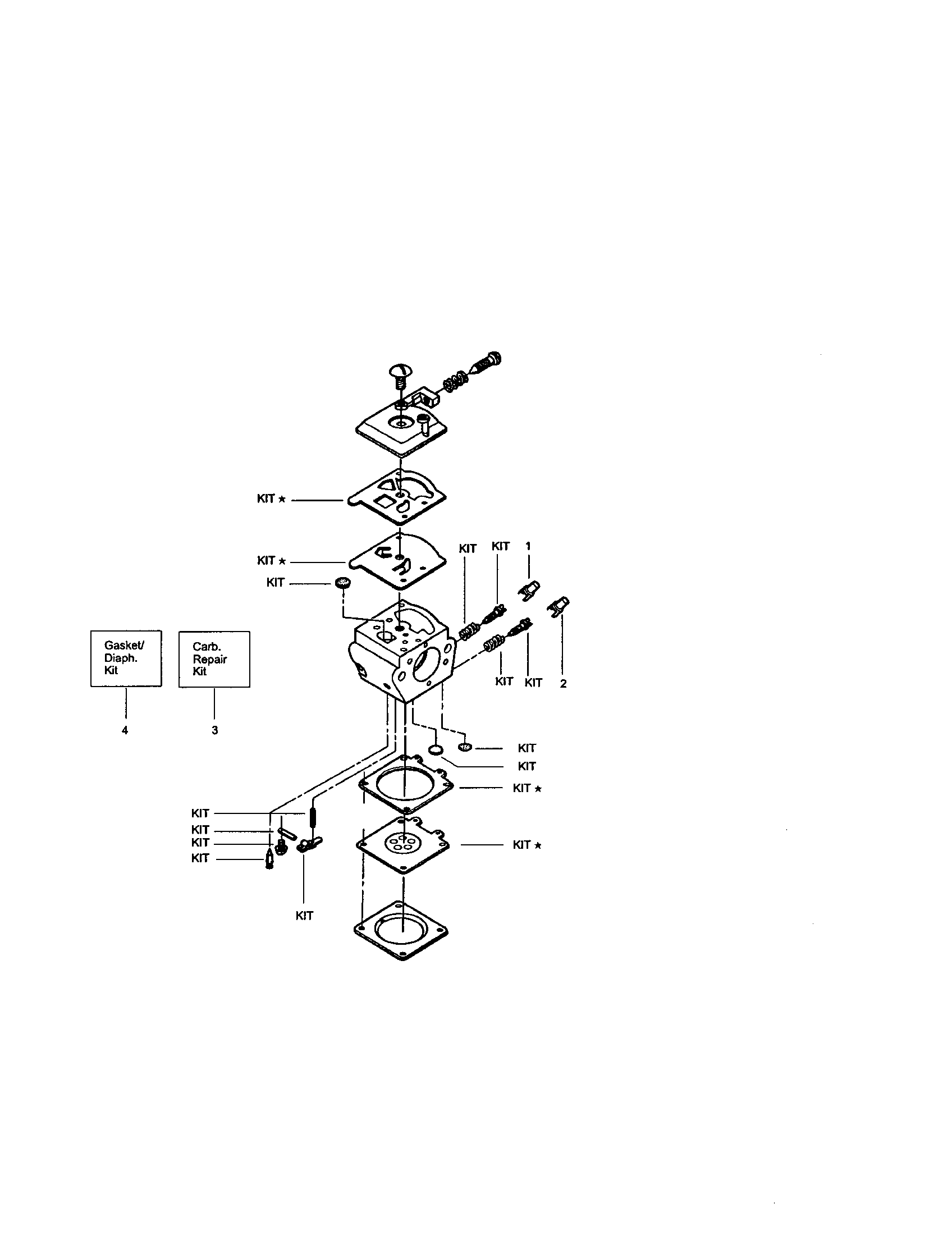 Craftsman 358360870 carburetor #530071603 (zama-w14) diagram