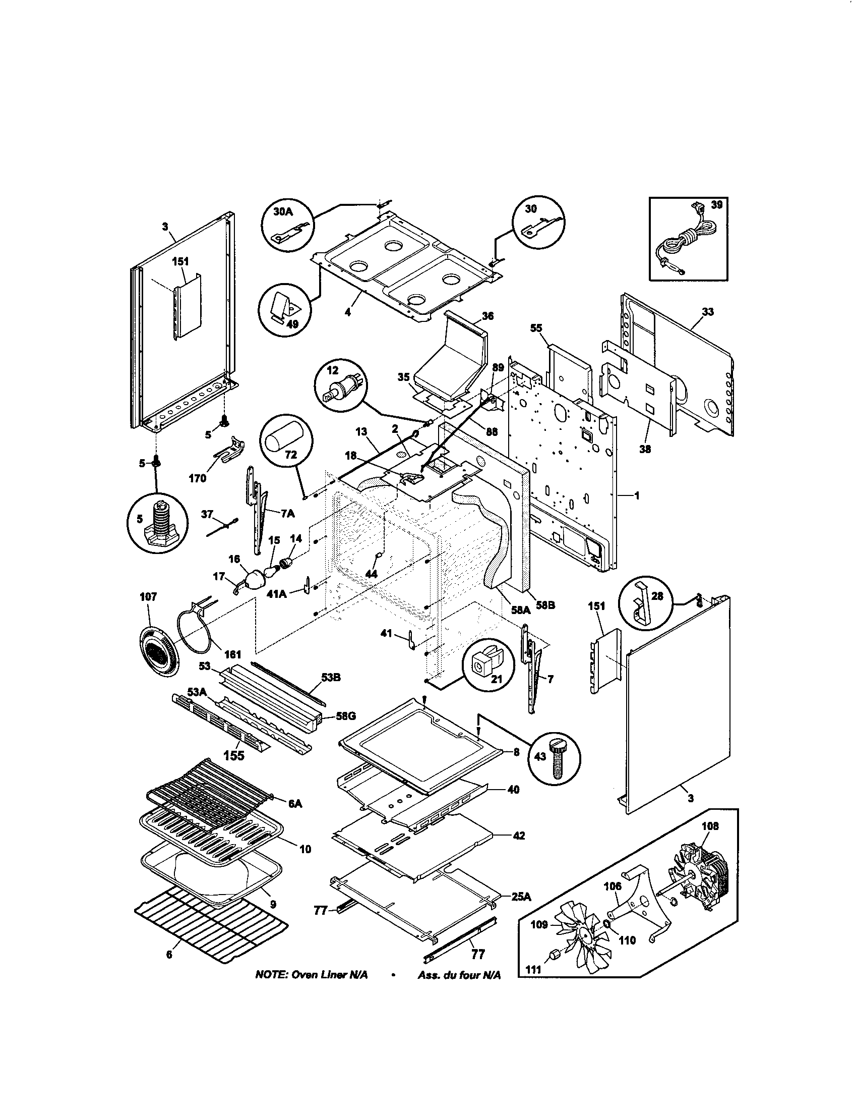 Kenmore 79075919200 body diagram