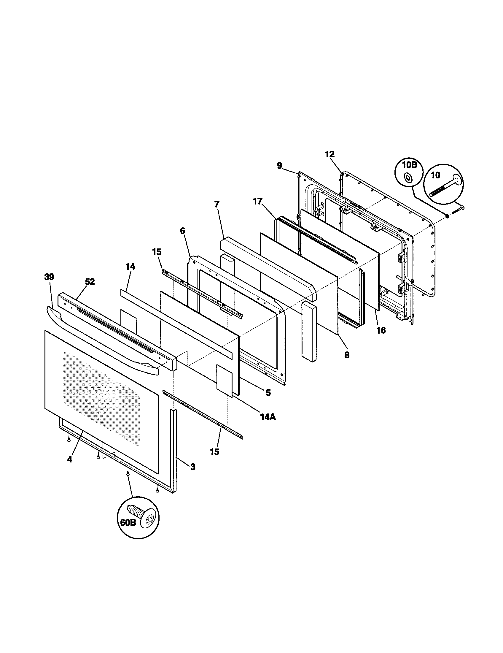 Kenmore 79075919200 door diagram