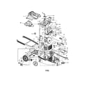 Hoover S3639 motor cover/main body diagram