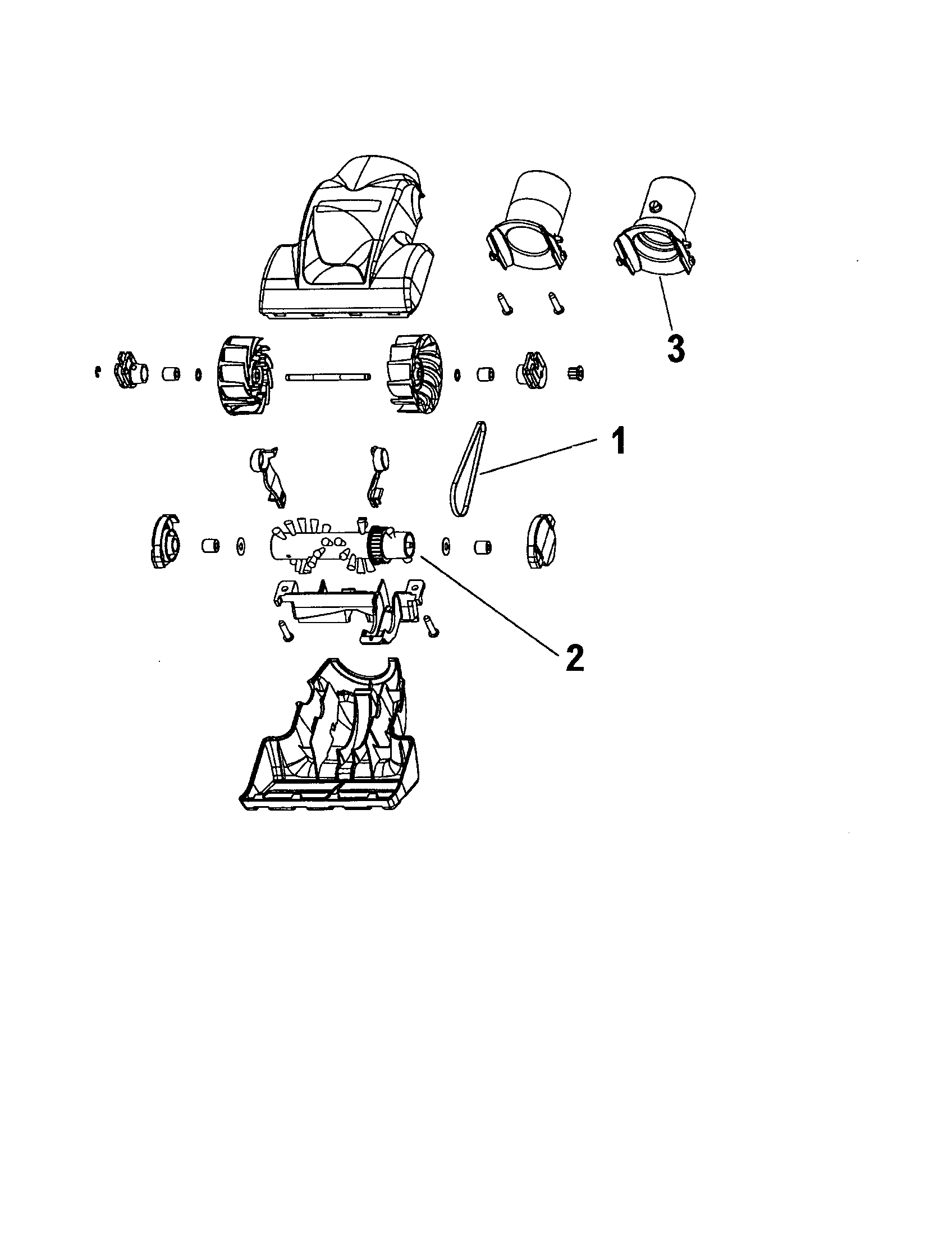 Hoover S3649 turbine driven hand tool diagram