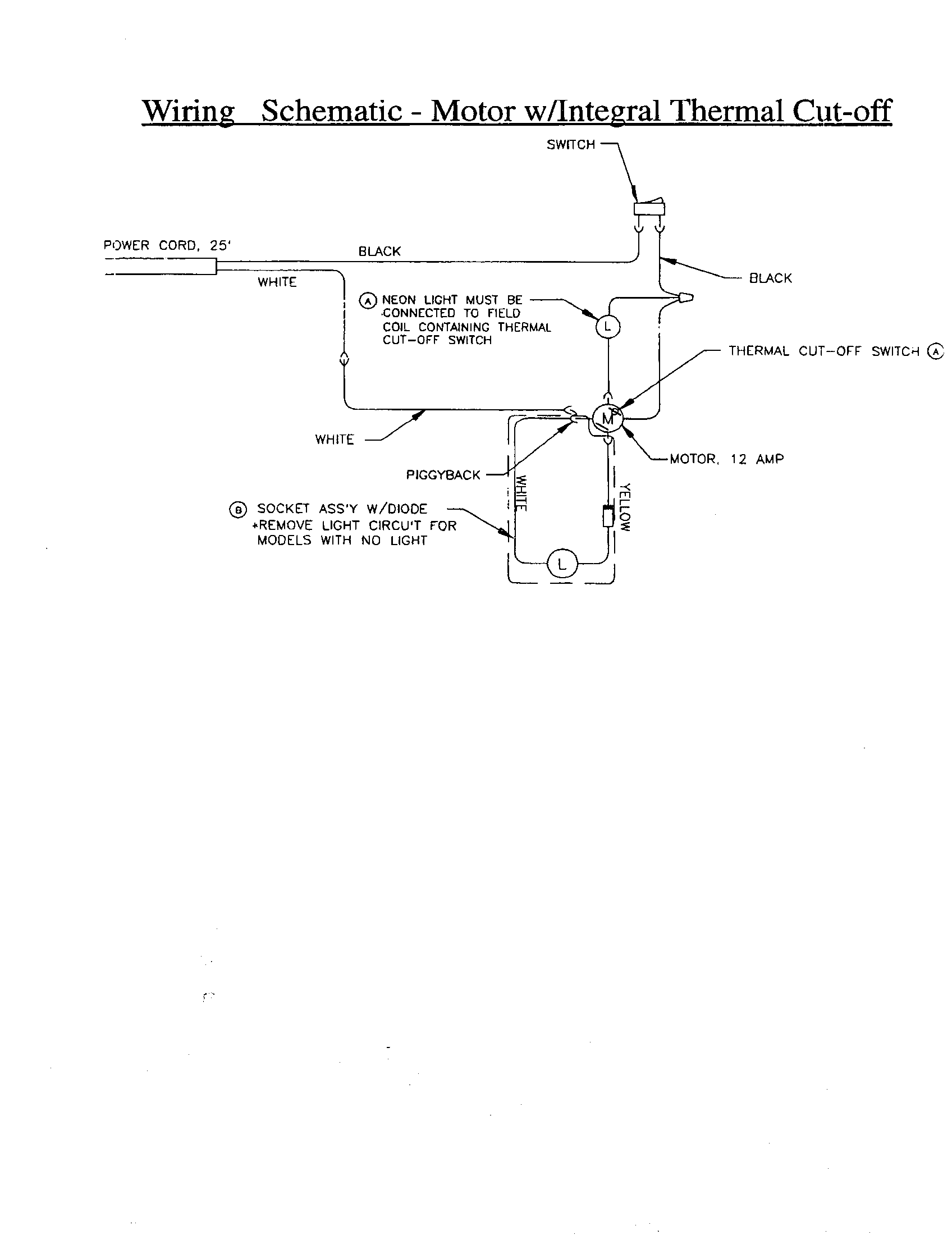 Dirt Devil 086321 wiring schematic diagram