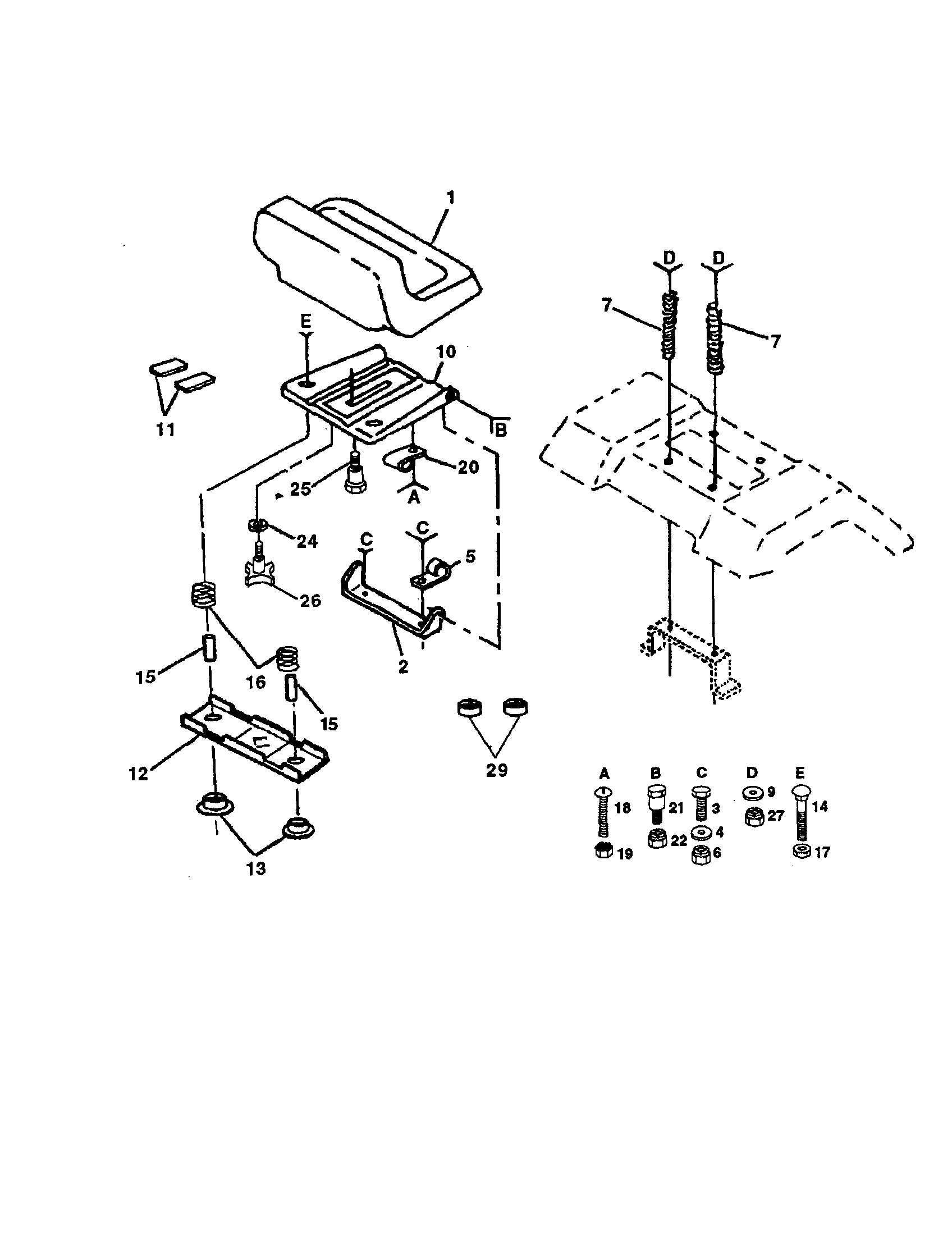 Craftsman 917255690 seat assembly diagram