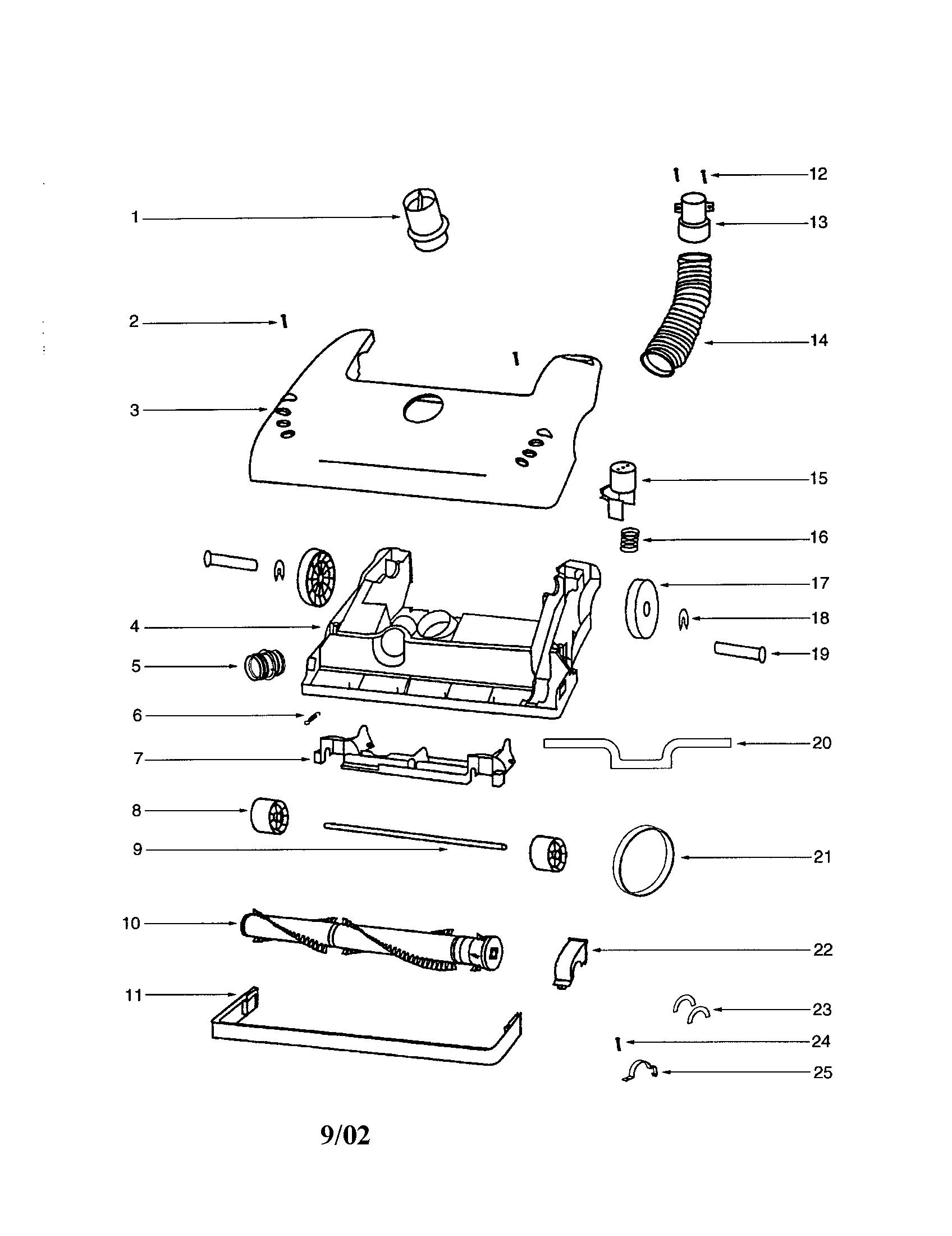 Eureka 4331AA-2 base/hood diagram