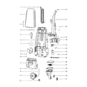 Eureka 4331AA-2 bag cover/handle diagram