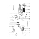 Eureka 4641AVC motor cover/motor diagram