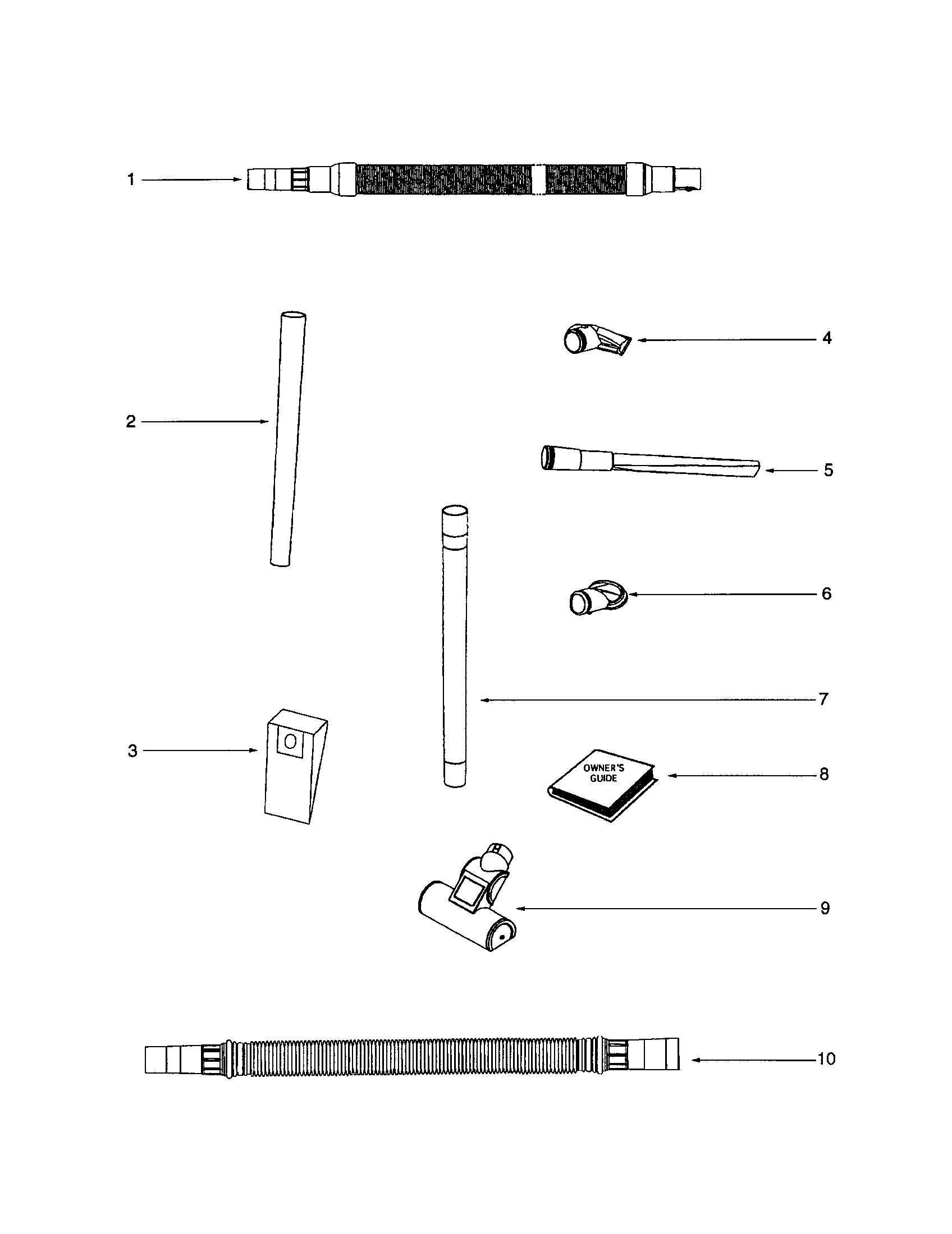 Eureka SE2273A hose diagram