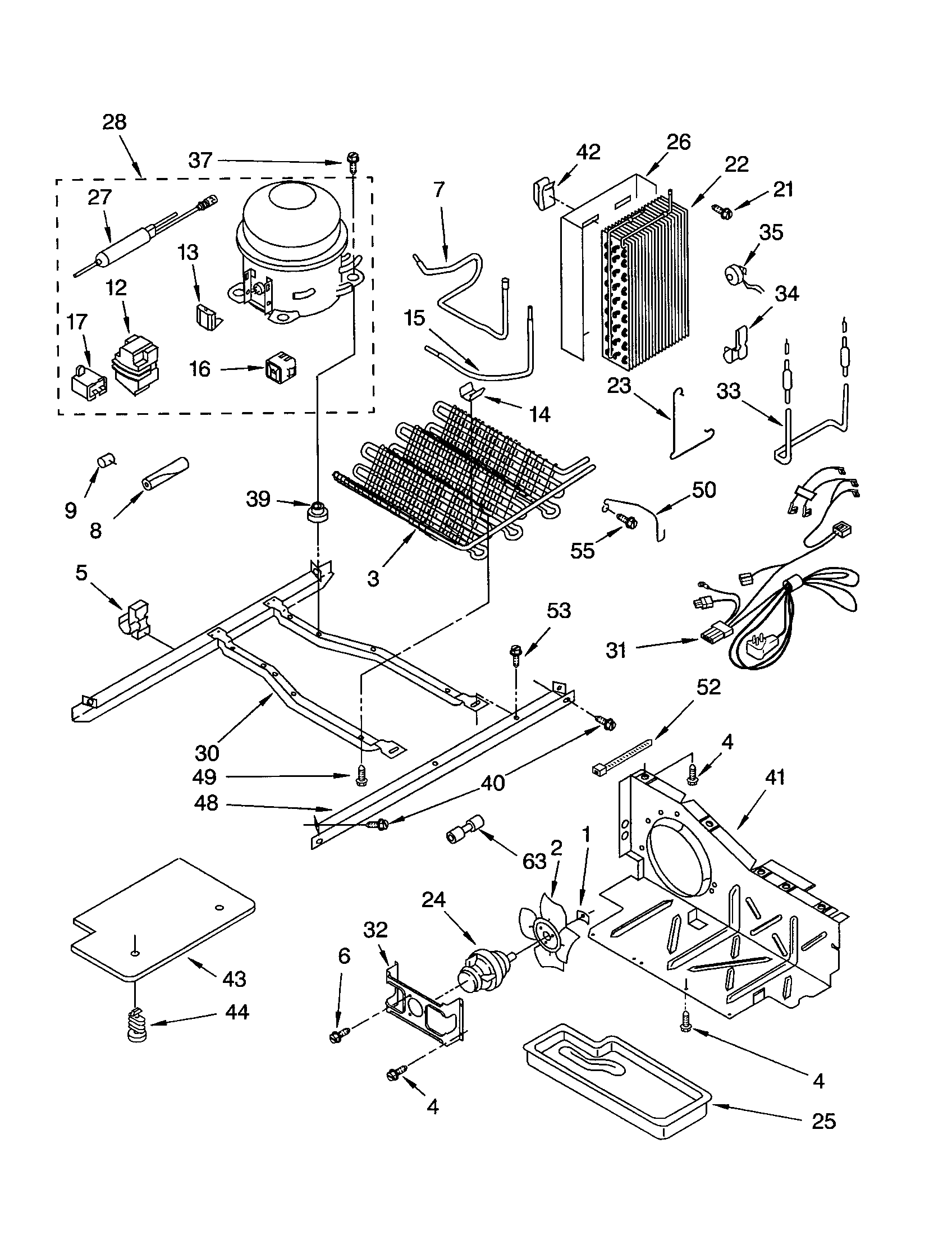 Whirlpool ED5YHGXLT01 unit diagram