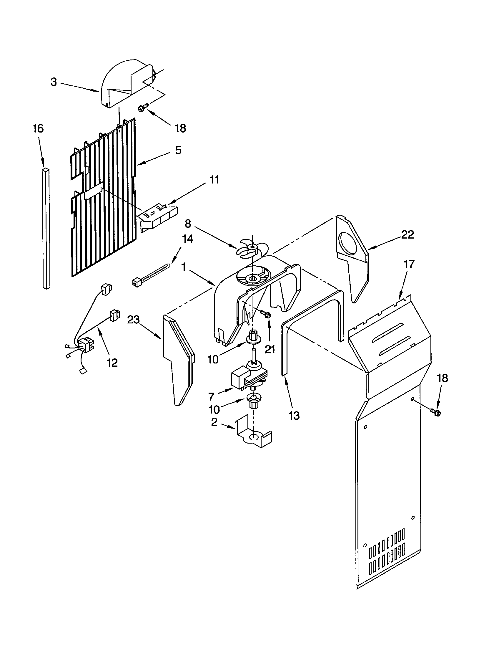 Whirlpool ED5YHGXLT01 air flow diagram