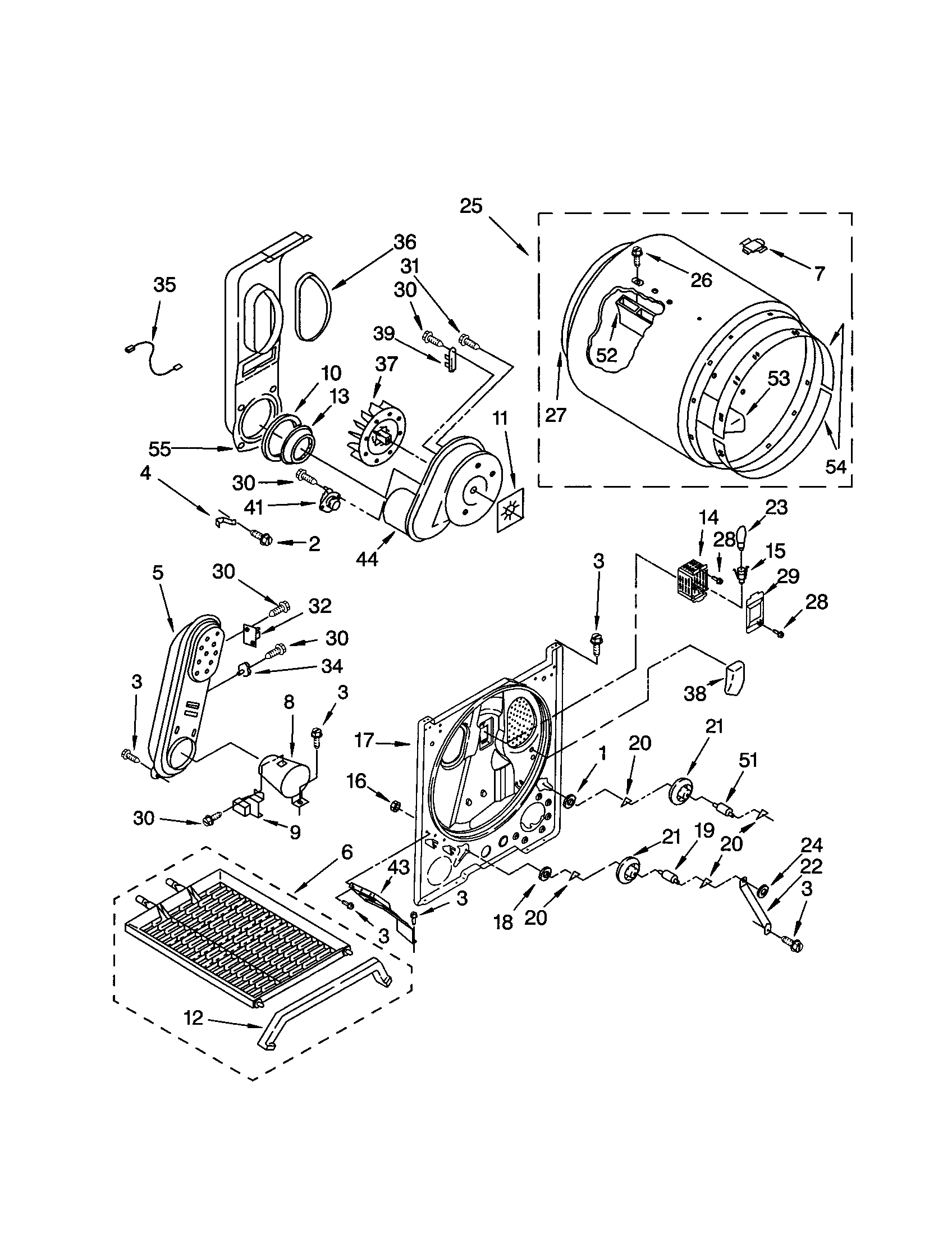 Kenmore 11074932200 bulkhead diagram