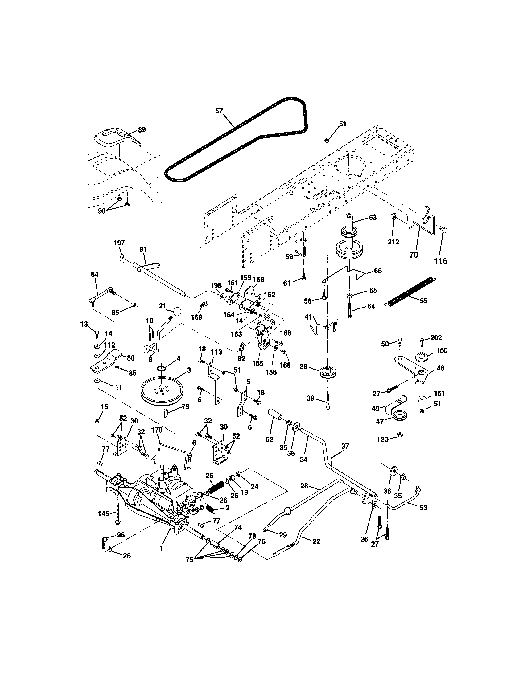 Craftsman 917272650 ground drive diagram
