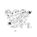 Craftsman 917378531 engine/housing/handle diagram
