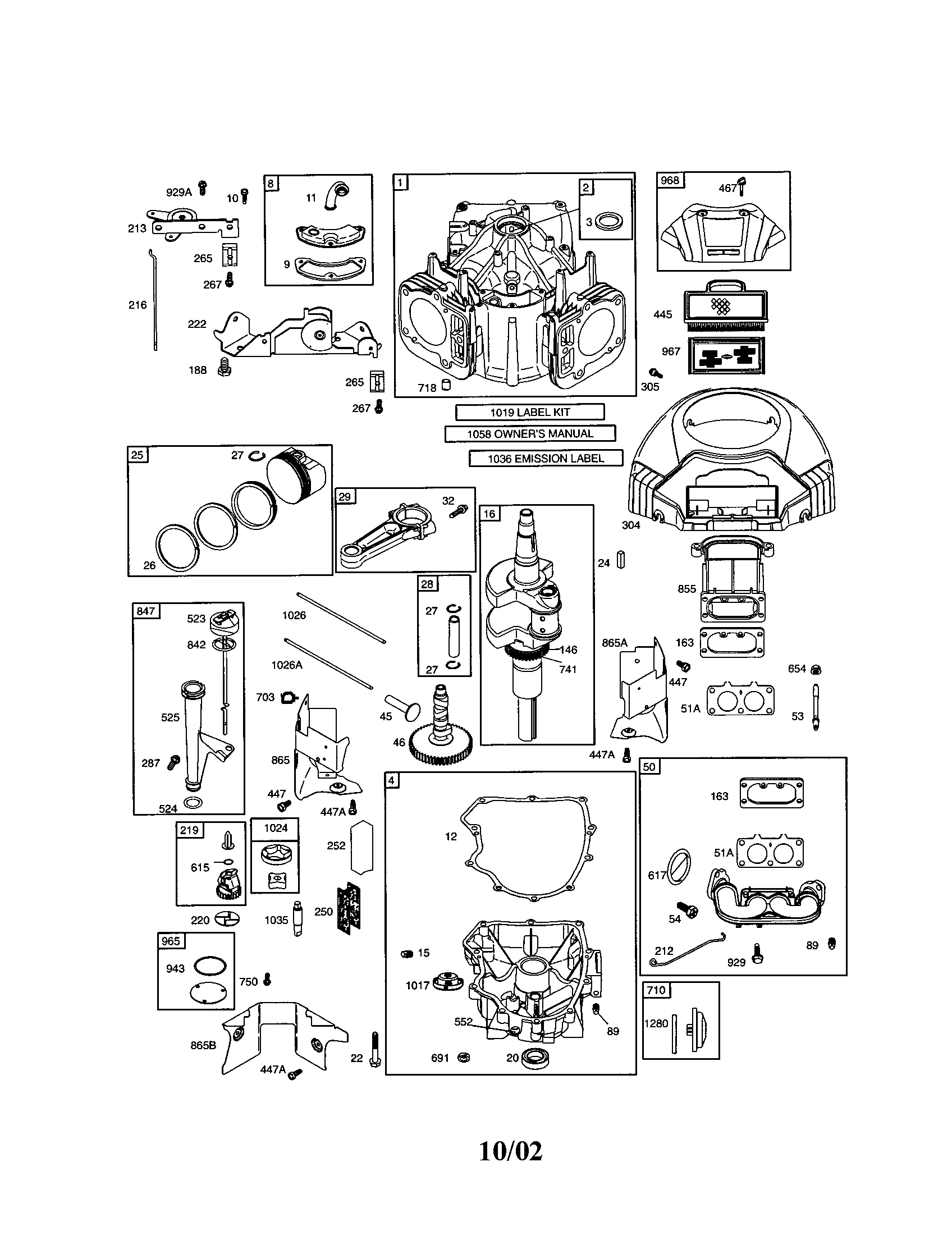 Craftsman 917271920 cylinder/crankshaft diagram