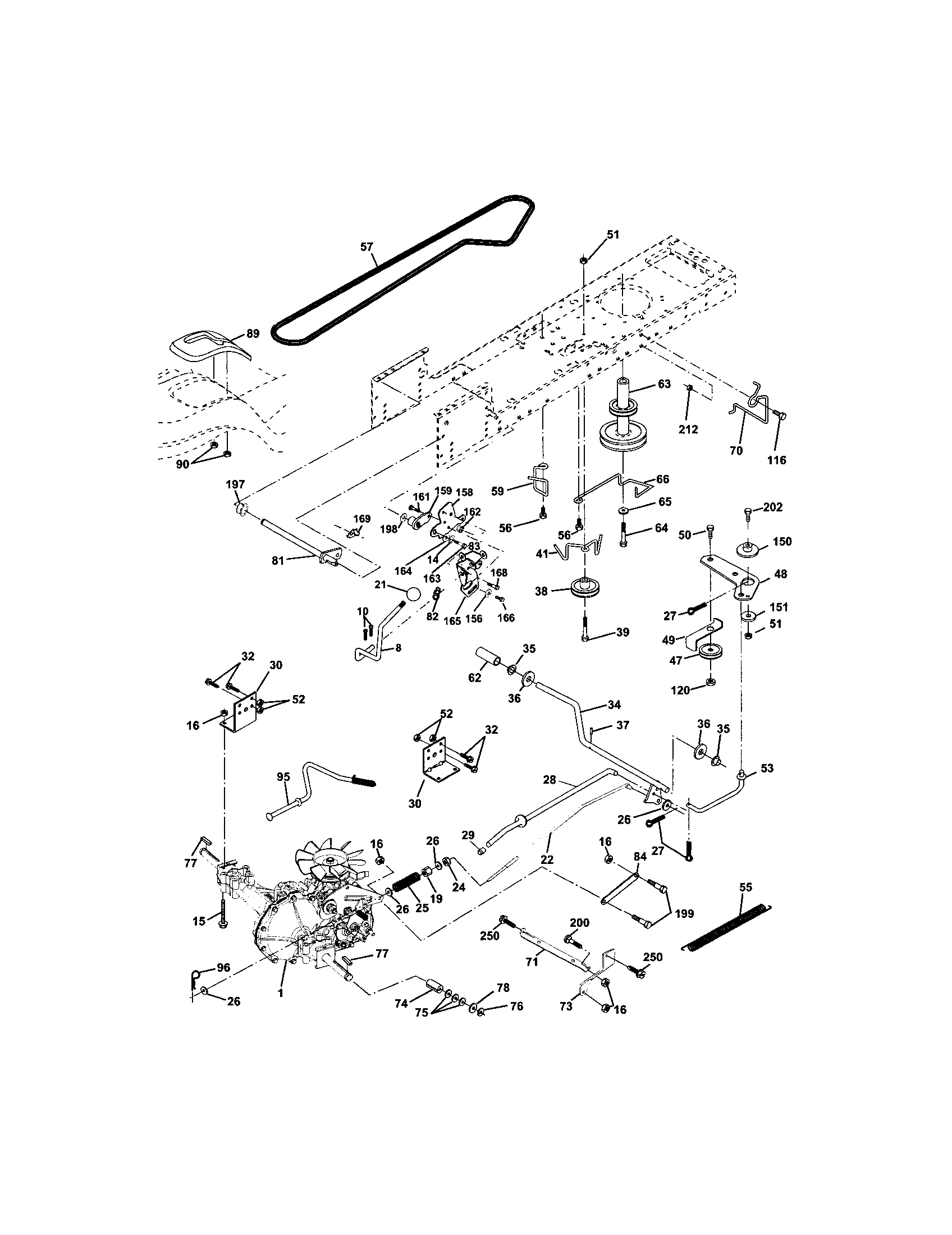 Craftsman 917272920 ground drive diagram
