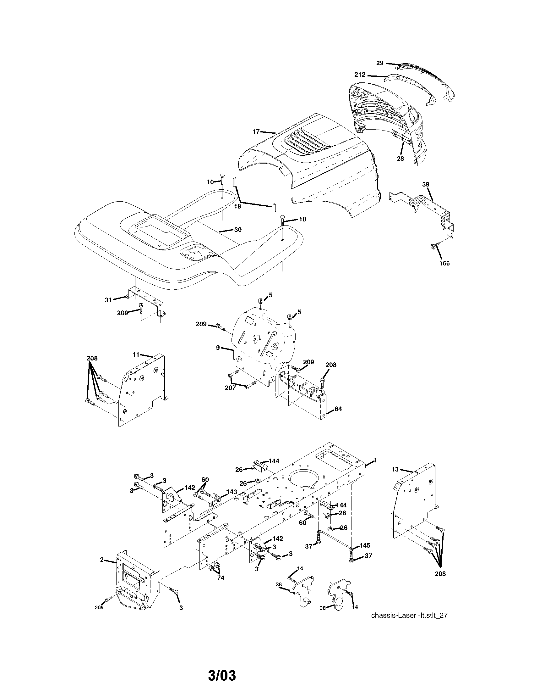 Craftsman 917272760 chassis and enclosures diagram