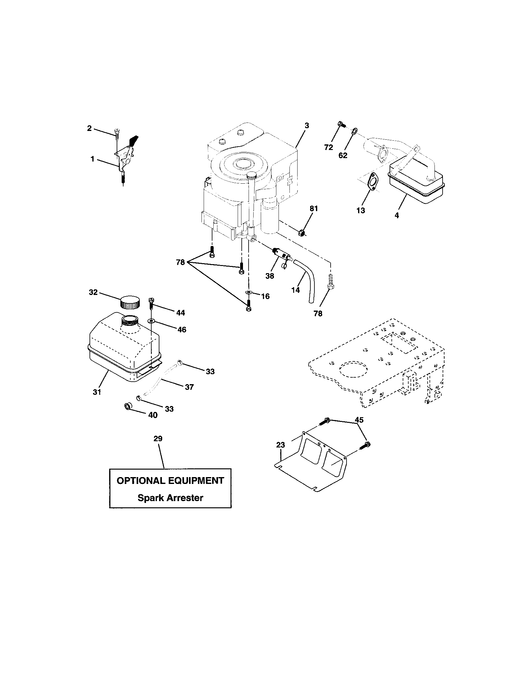 Craftsman 917272760 engine diagram