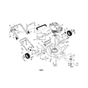 Craftsman 917378772 engine/housing/handle diagram