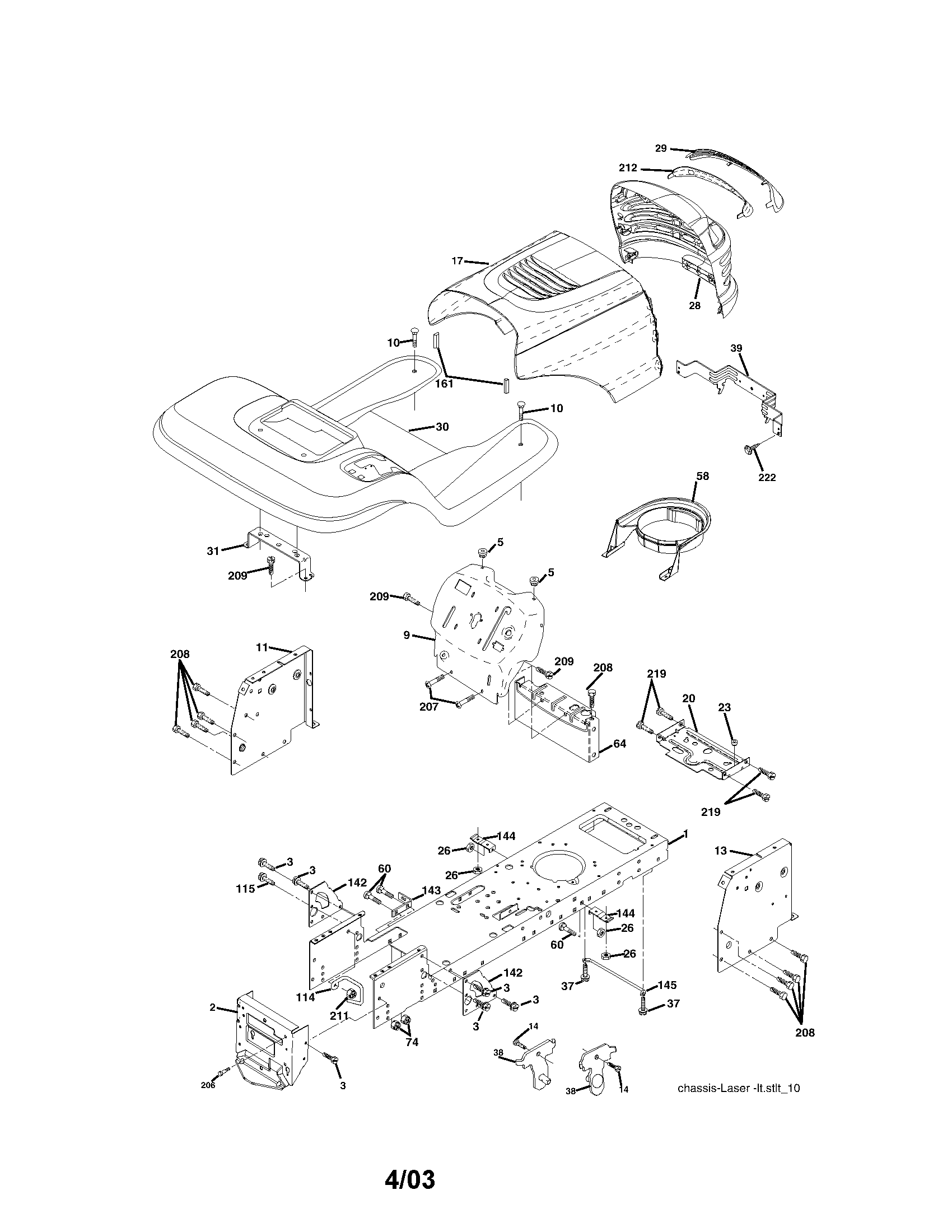 Craftsman 917272910 chassis and enclosures diagram