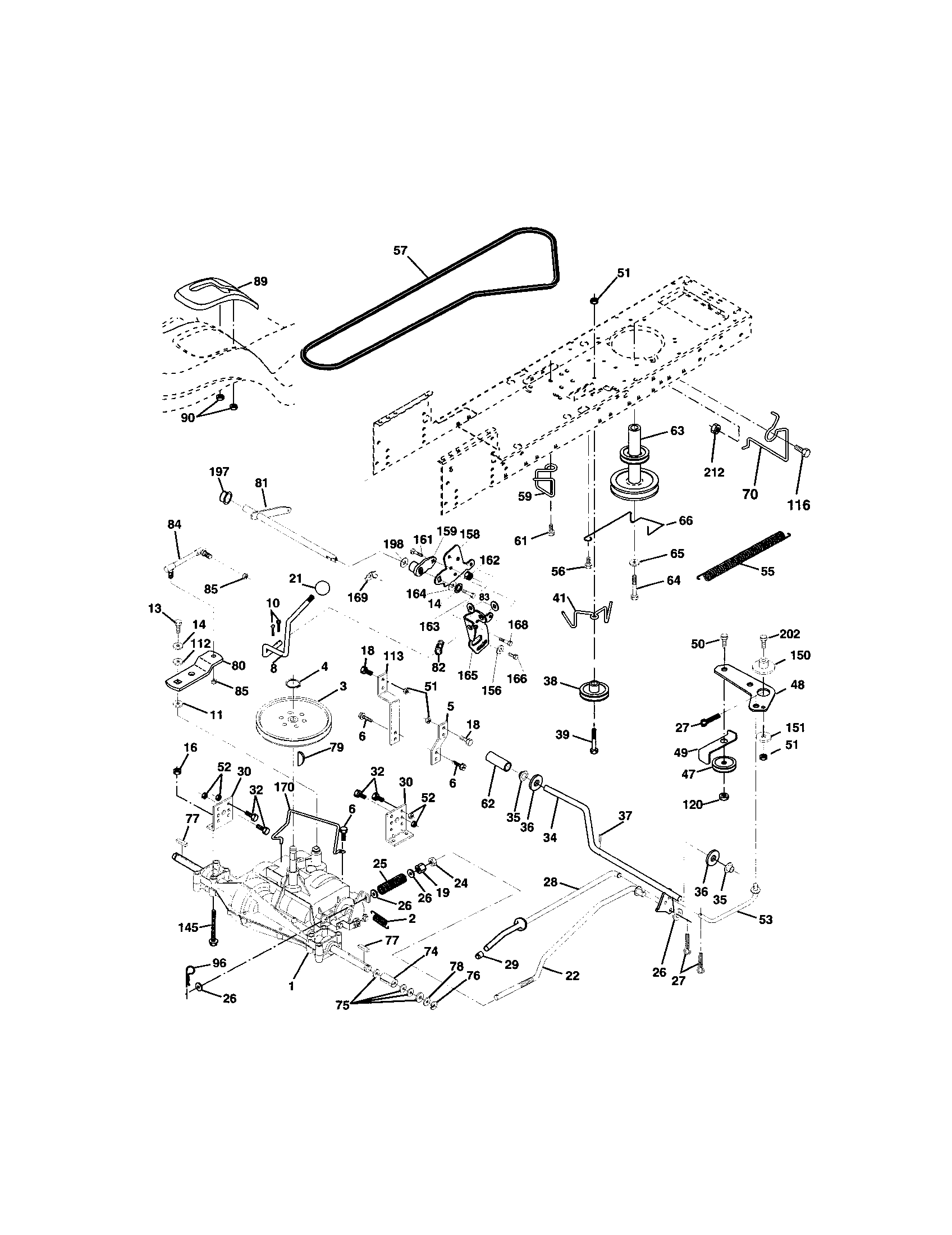 Craftsman 917272910 ground drive diagram