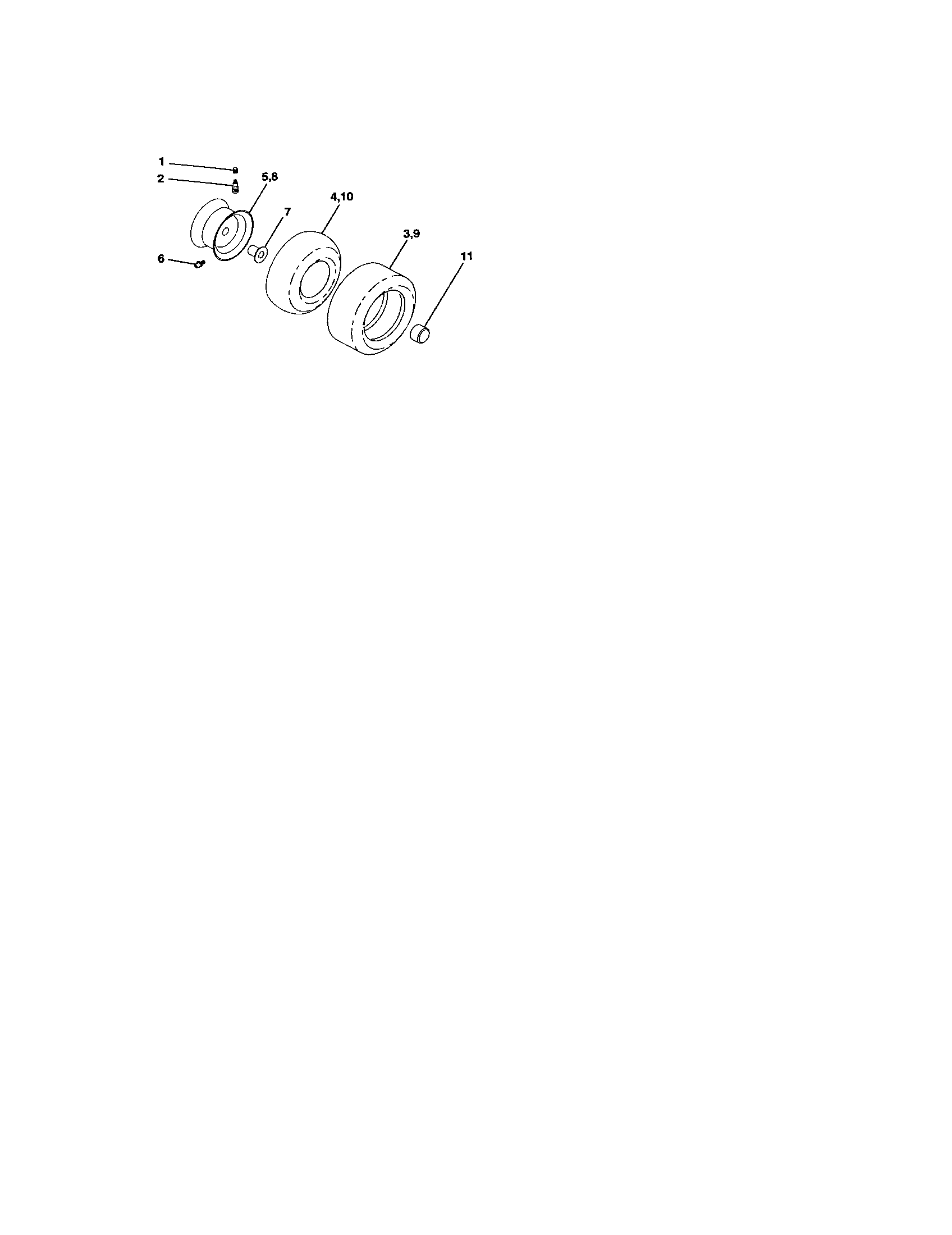 Craftsman 917272910 wheels and tires diagram