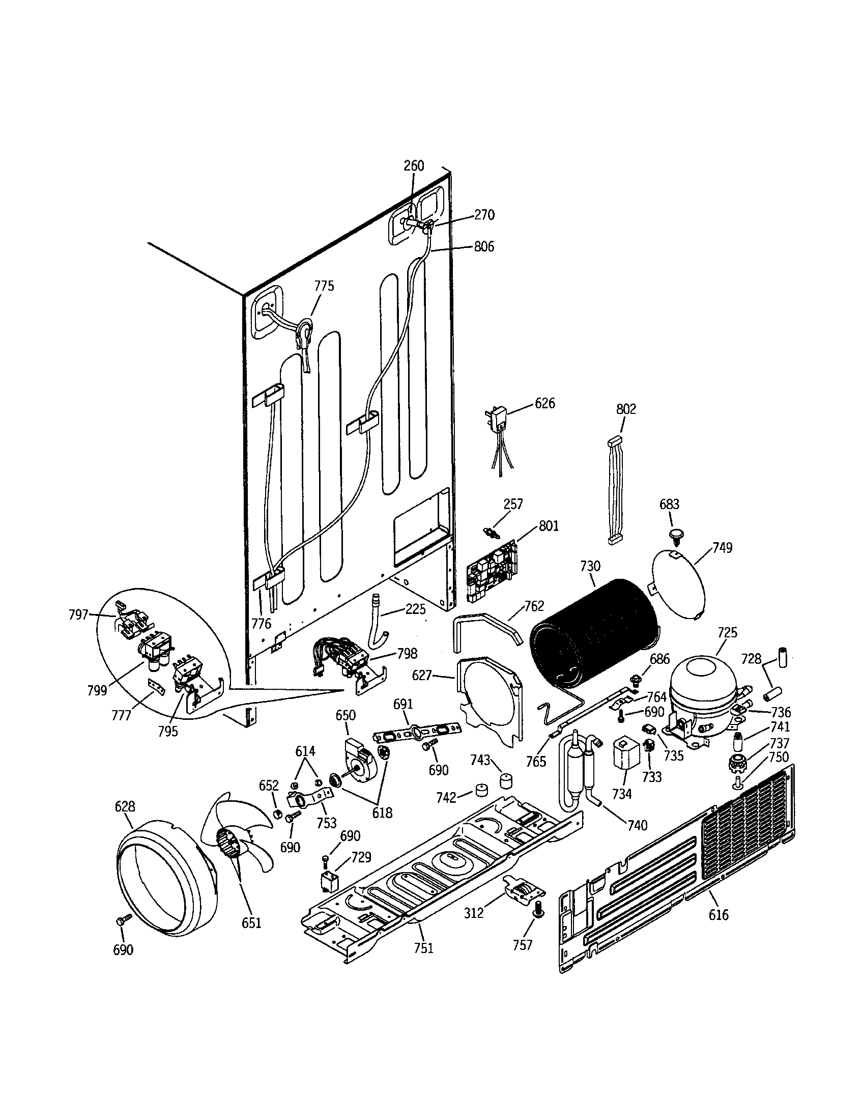 GE GSS25TGMAWW unit diagram