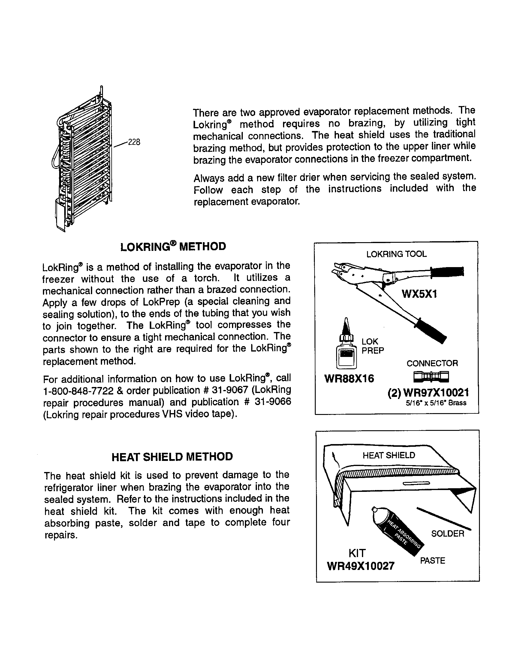 GE GSS25TGMAWW evaporator replacement diagram