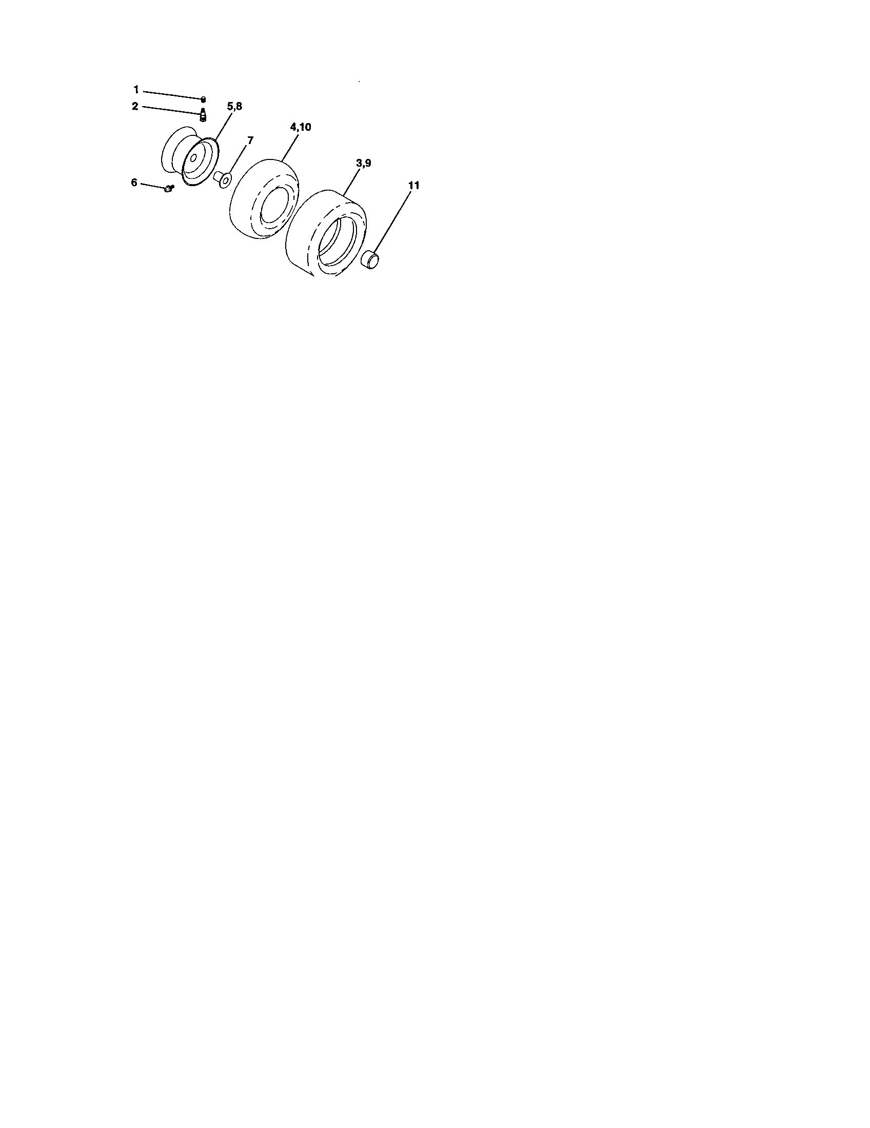 Craftsman 917272248 wheels and tires diagram