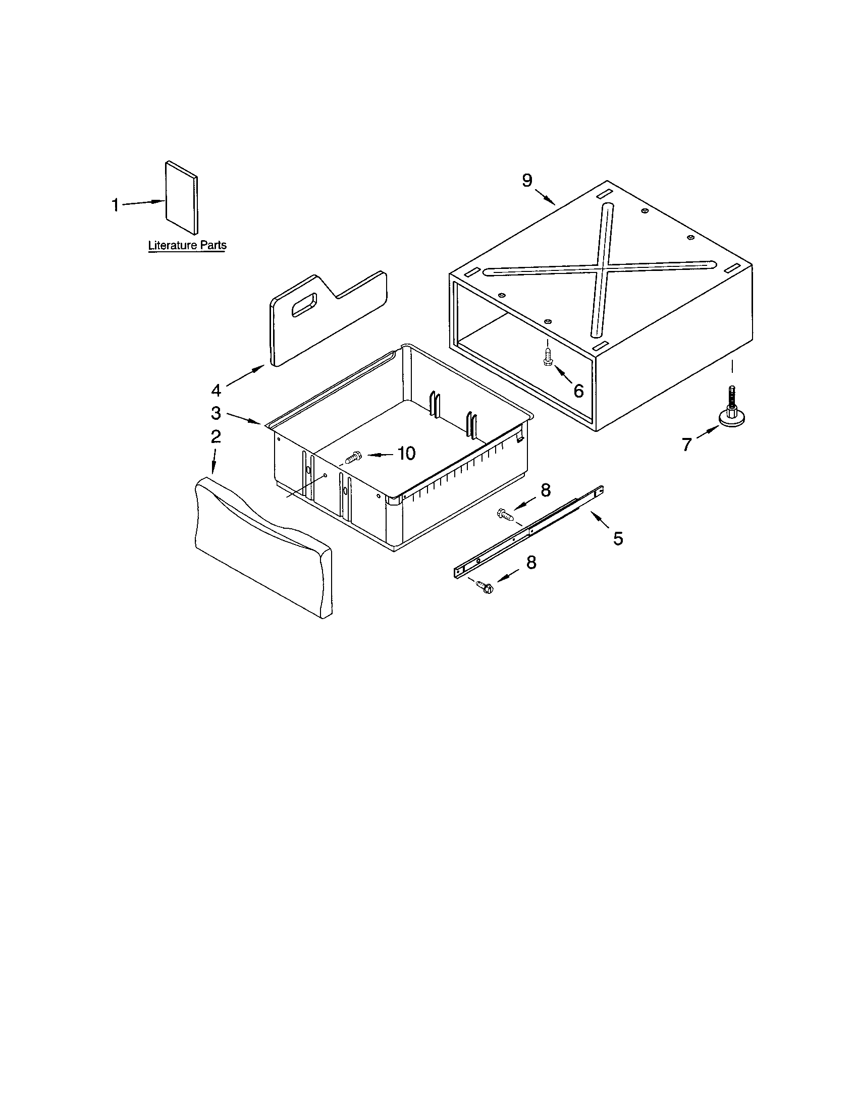 Kenmore 11094832200 pedestal diagram