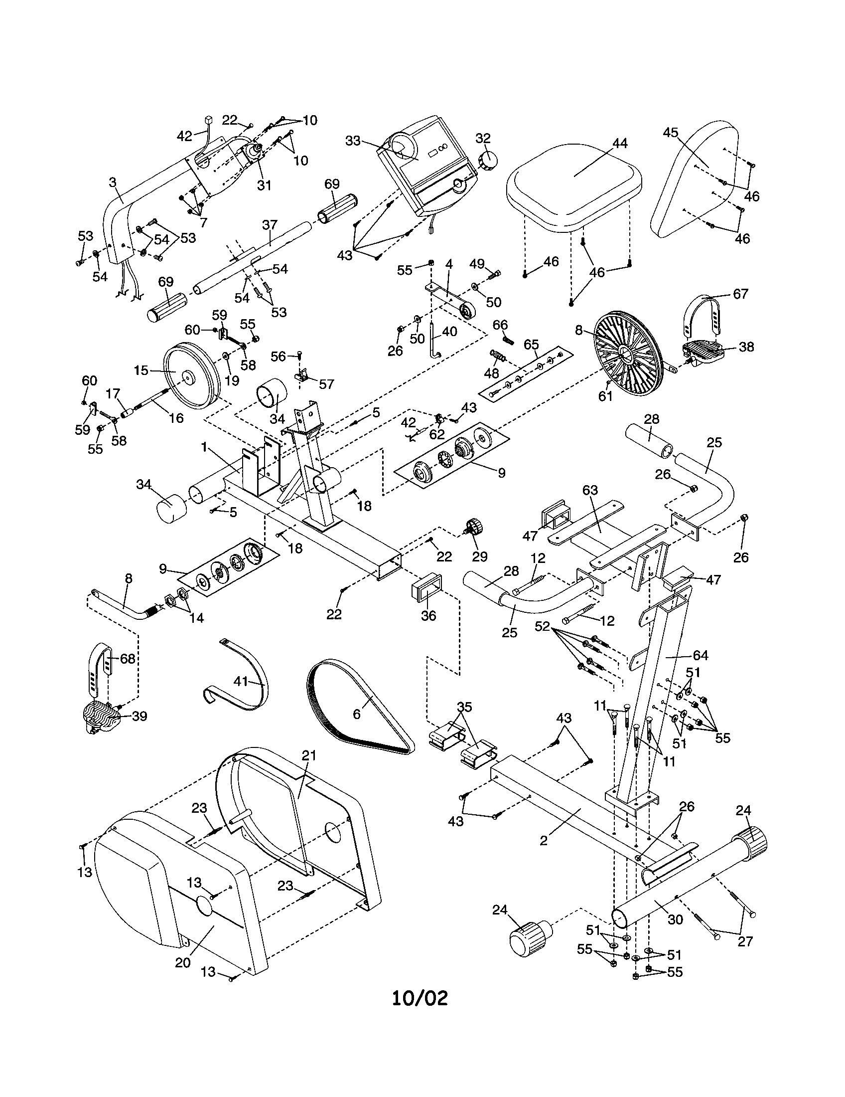 Weslo WLEX14020 pursuit e21 diagram