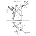 GE DDG7286RCL cabinet front assembly diagram