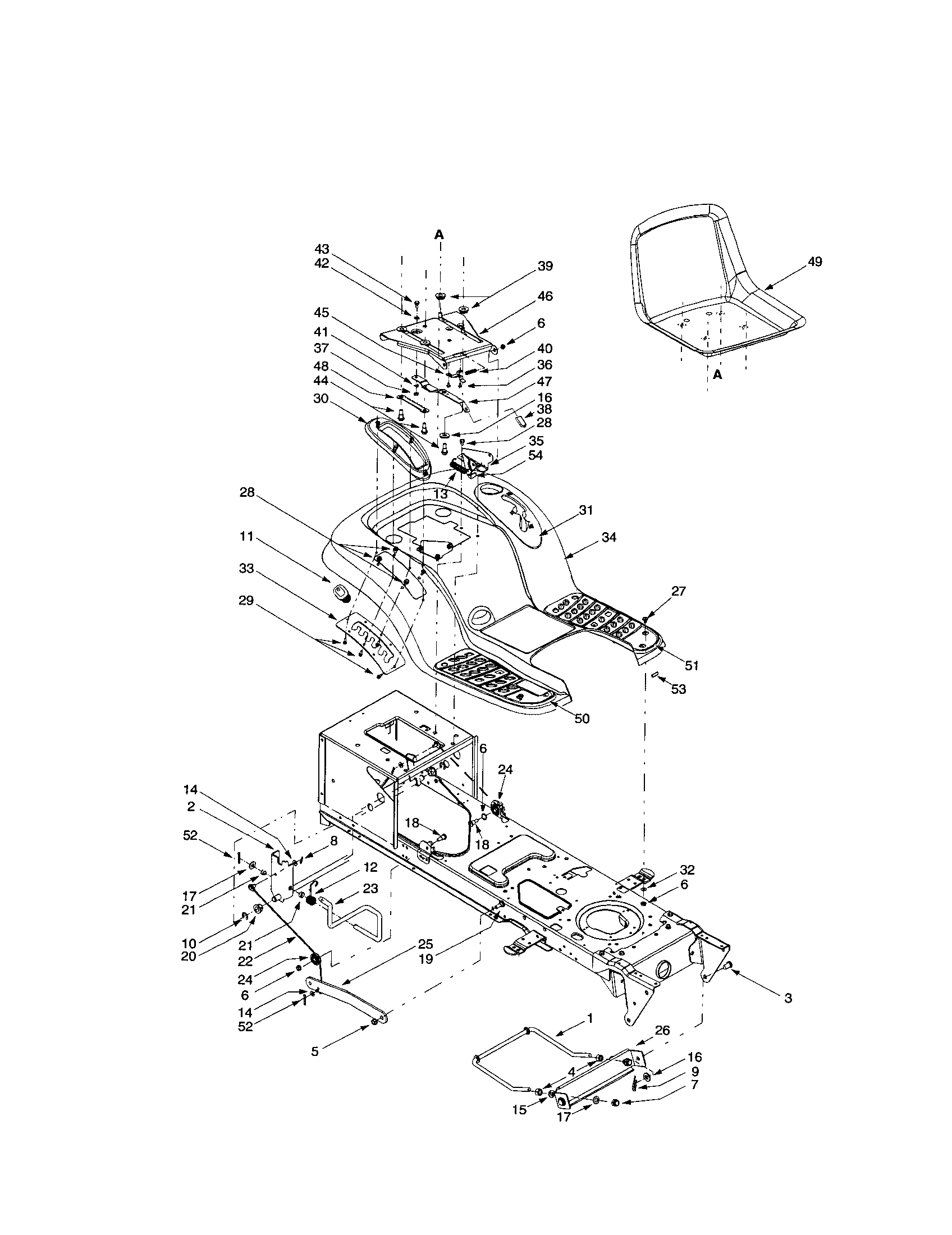 Craftsman 247274320 fender/flange lock diagram
