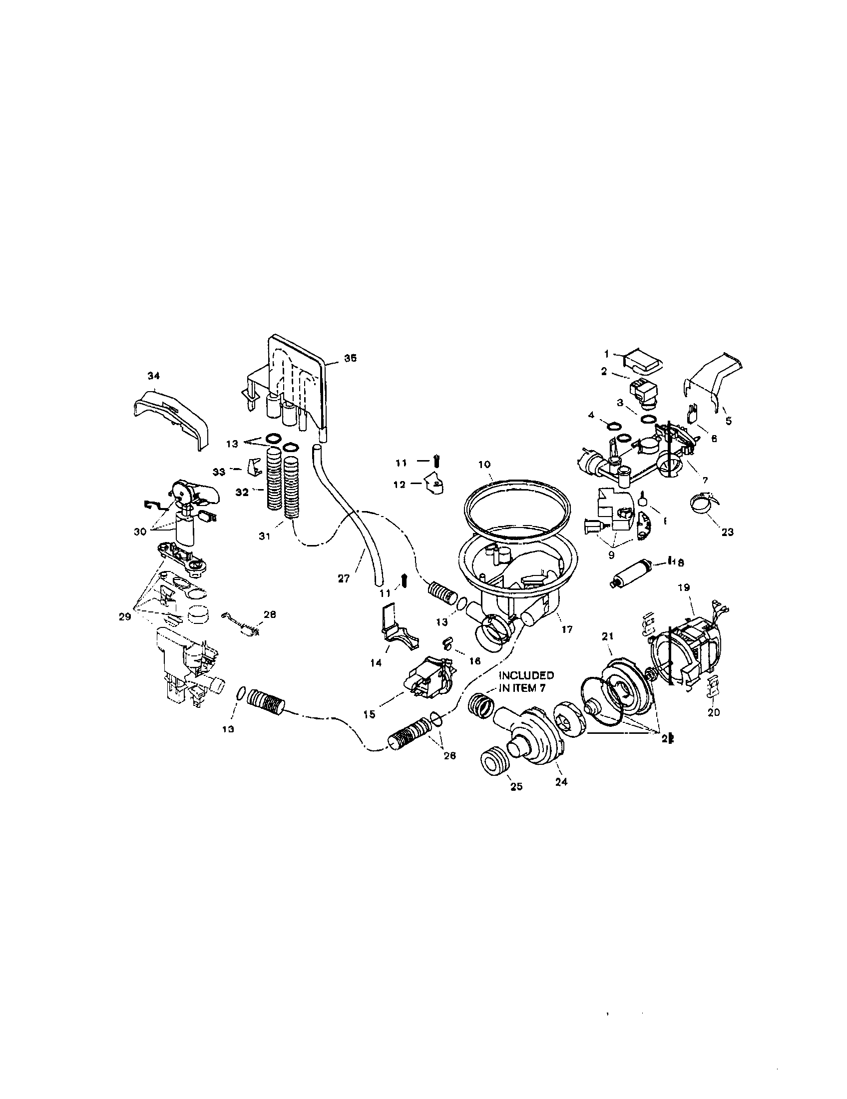 Bosch SHU9925UC/12 component assemblies diagram