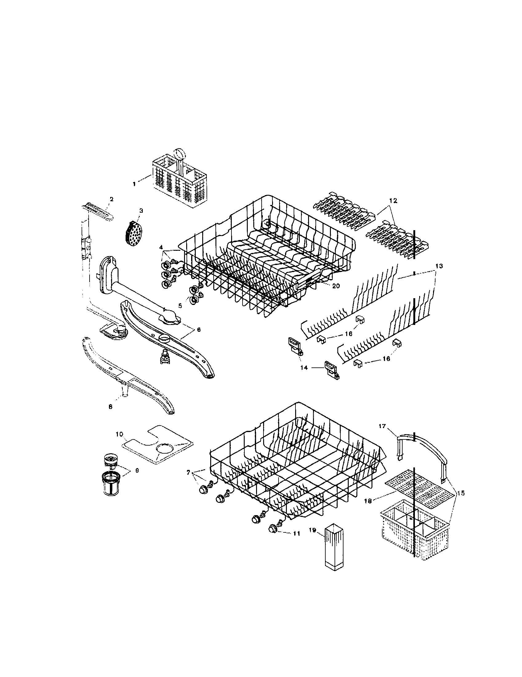 Bosch SHU9925UC/12 racks diagram