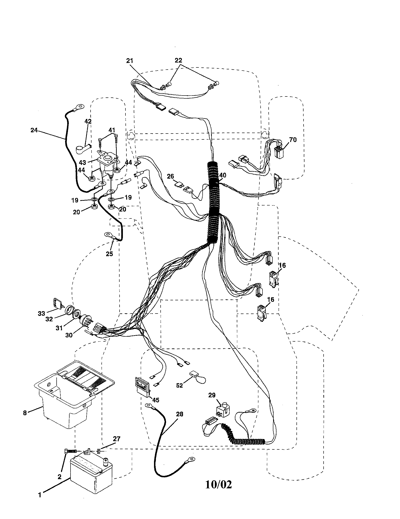 Poulan 917279710 electrical diagram