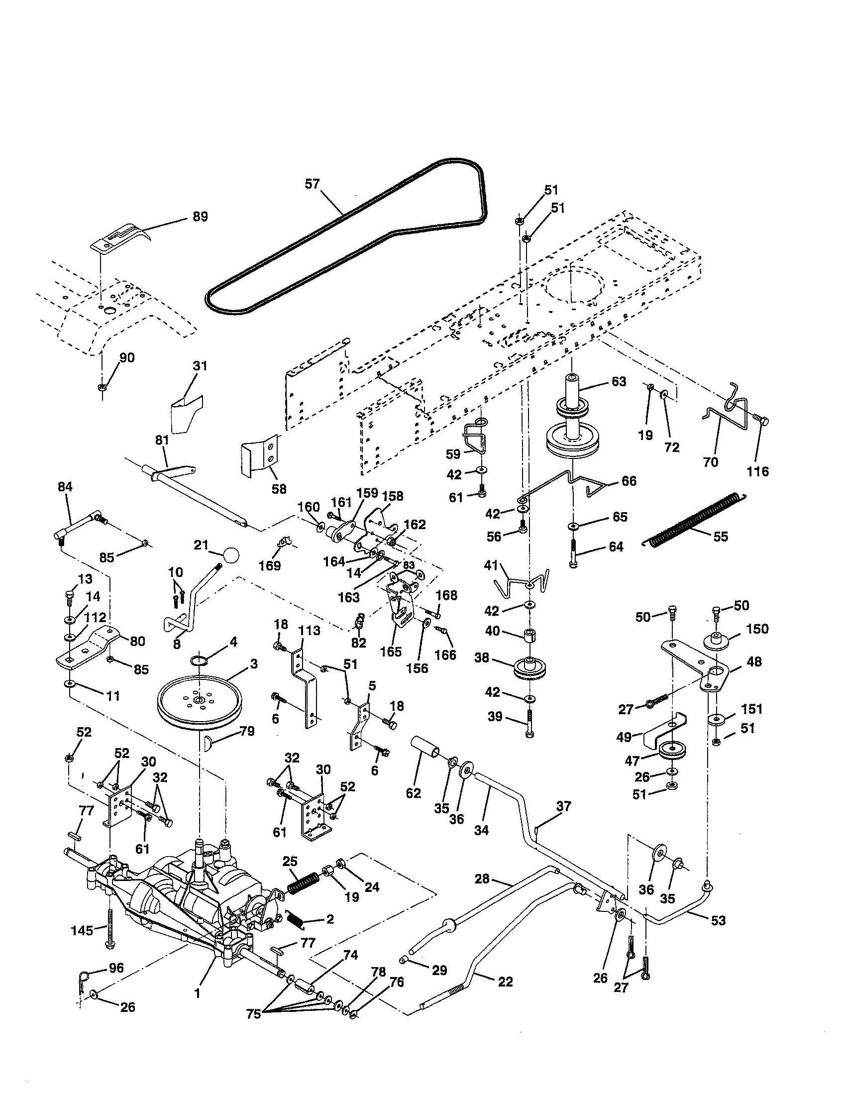 Poulan 917279710 drive diagram